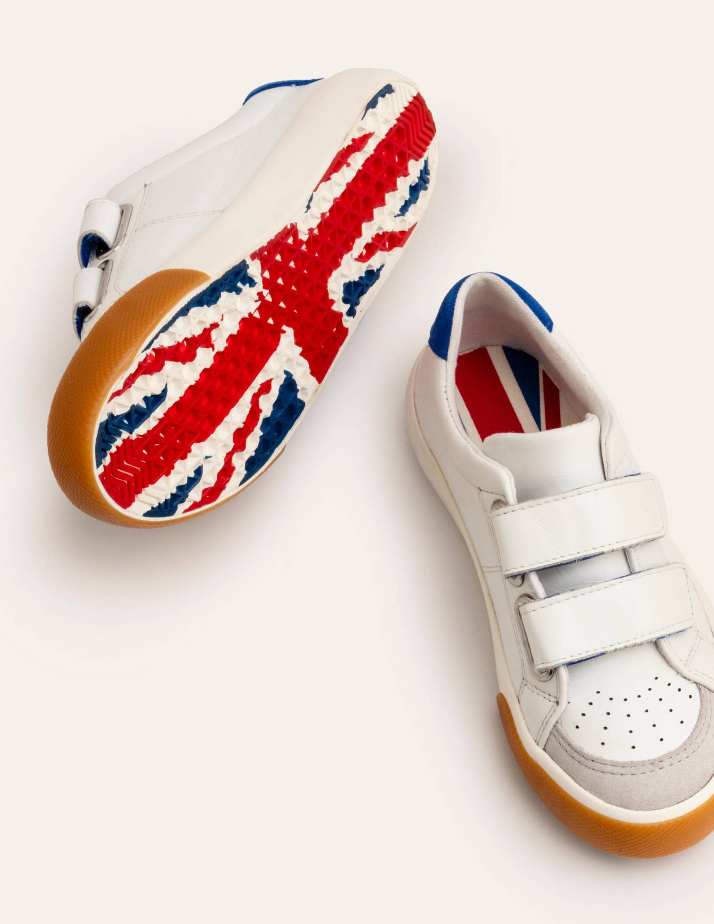 Niedrige Sneaker aus Leder-Weiß