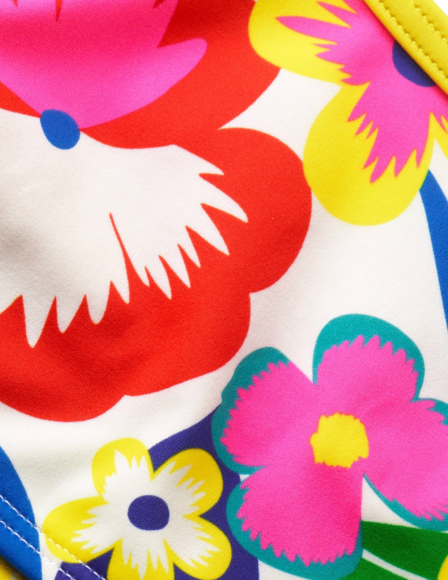 Gemustertes Bikini-Oberteil-Bunt, Tropenblüten