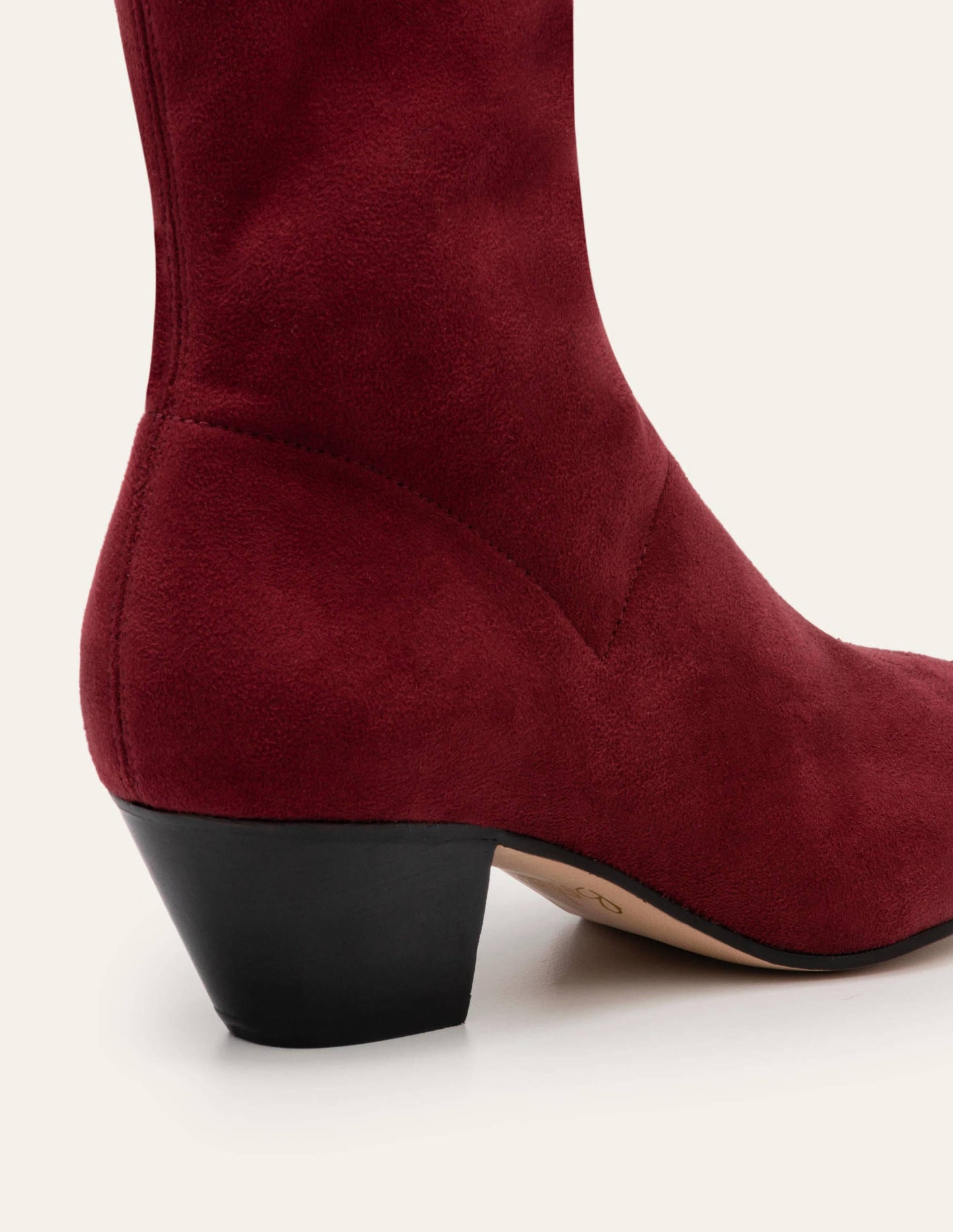 Westernstiefeletten mit Stretch-Rotbraun