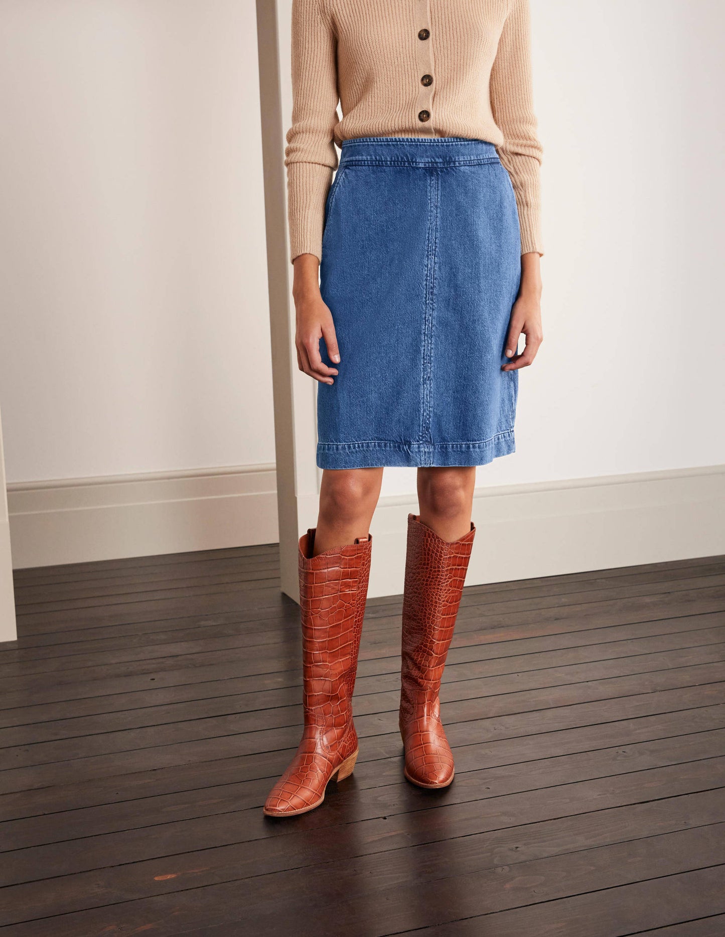 Beresford Minirock-Mittleres Vintageblau
