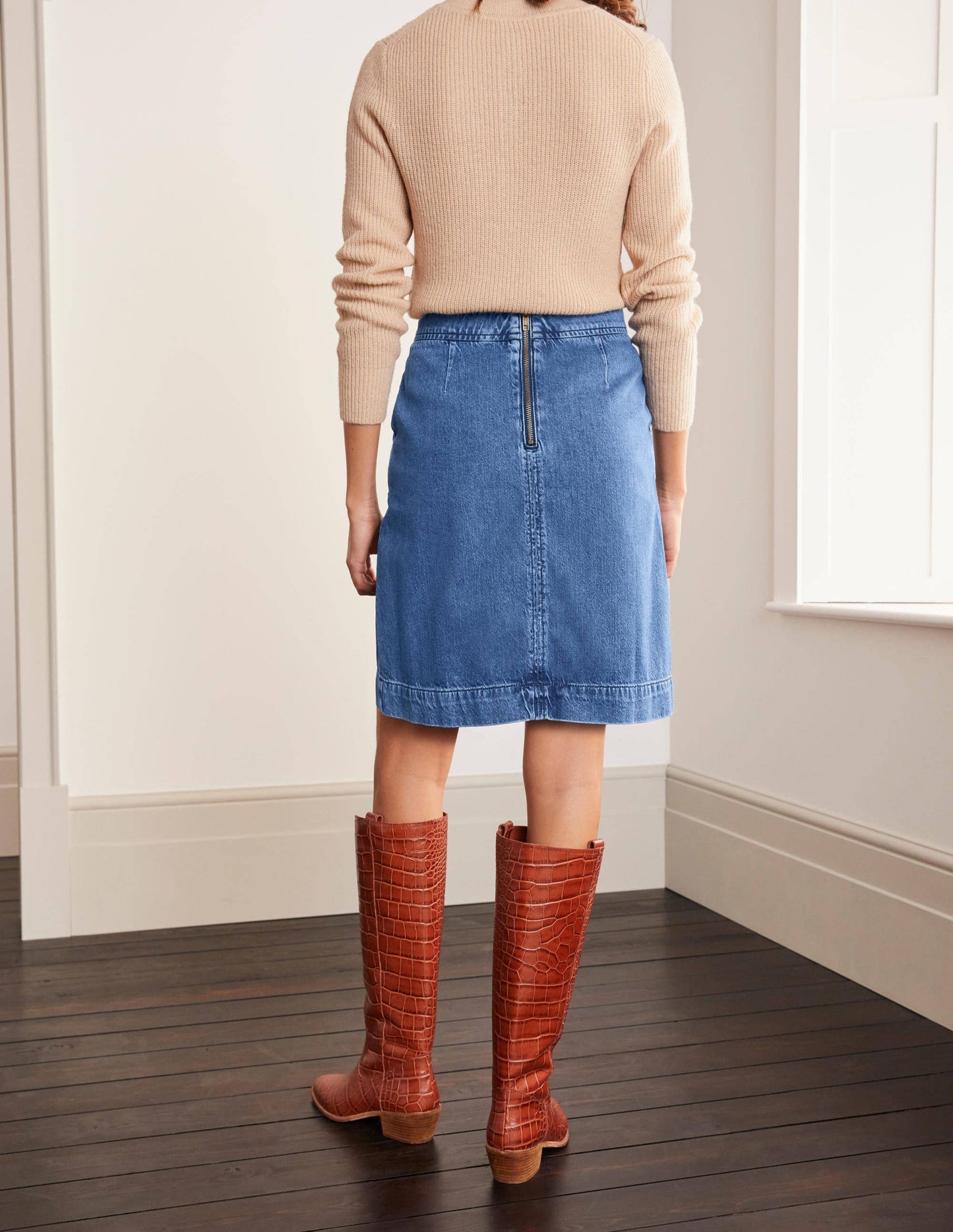 Beresford Minirock-Mittleres Vintageblau