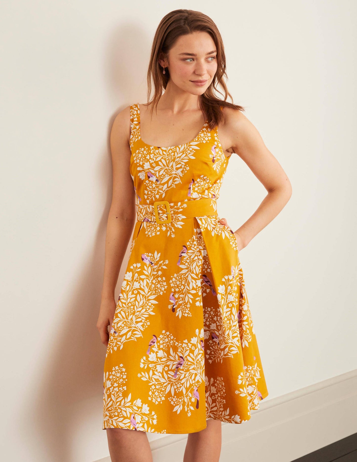Winifred Kleid-Sonnengelb, Gartentraum