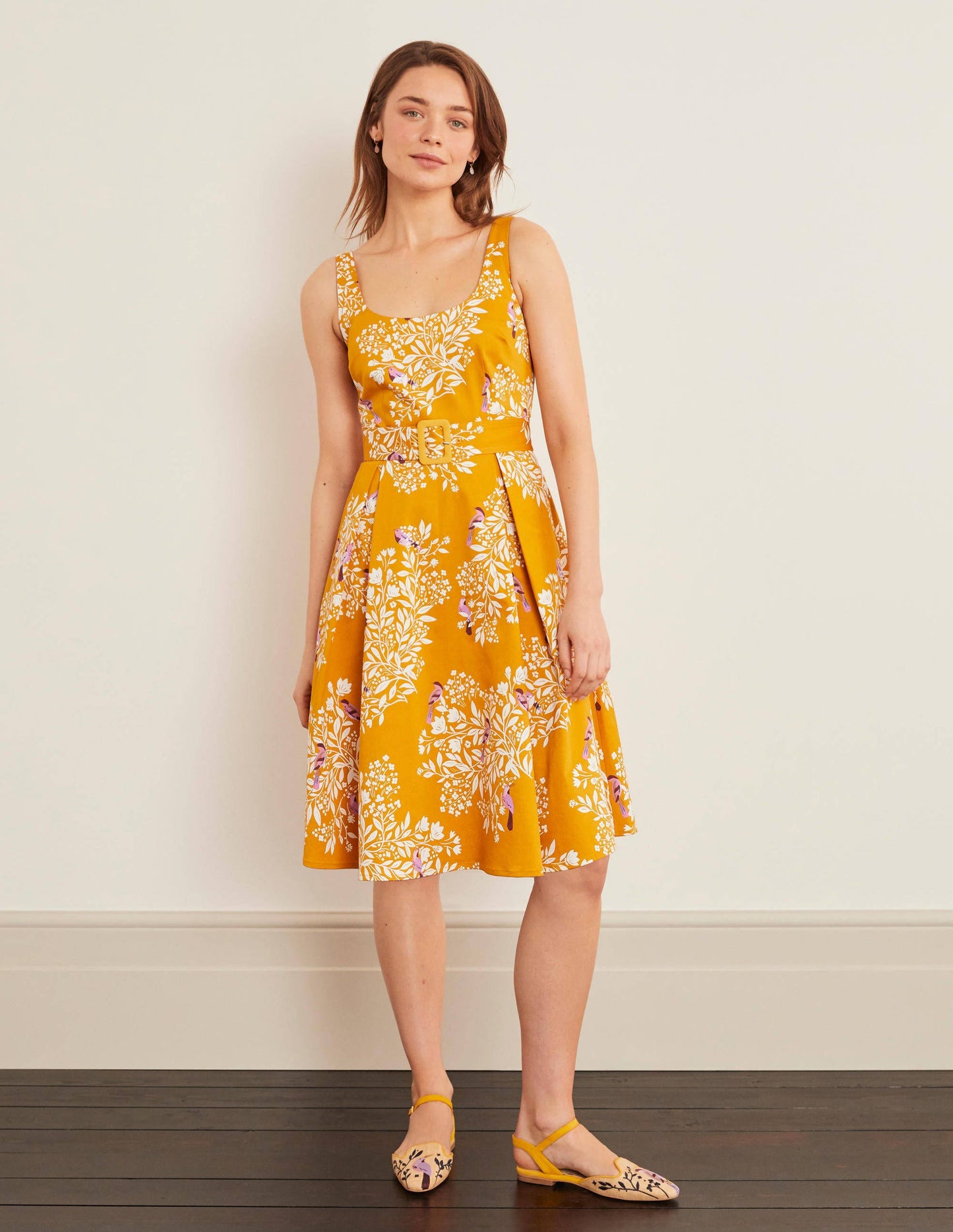 Winifred Kleid-Sonnengelb, Gartentraum