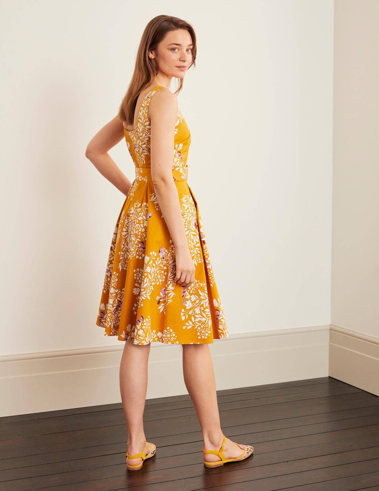 Winifred Kleid-Sonnengelb, Gartentraum