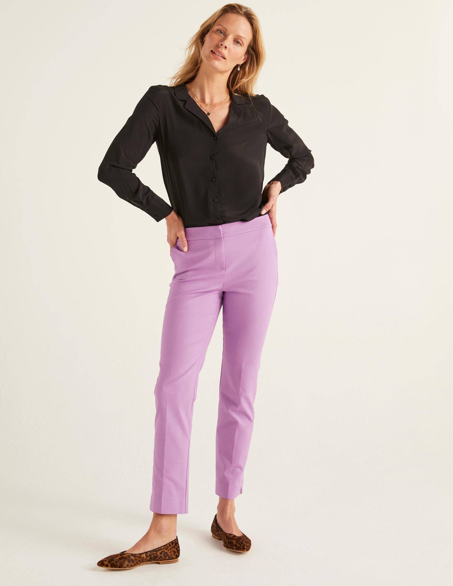 Chemise Tabitha en soie-Noir
