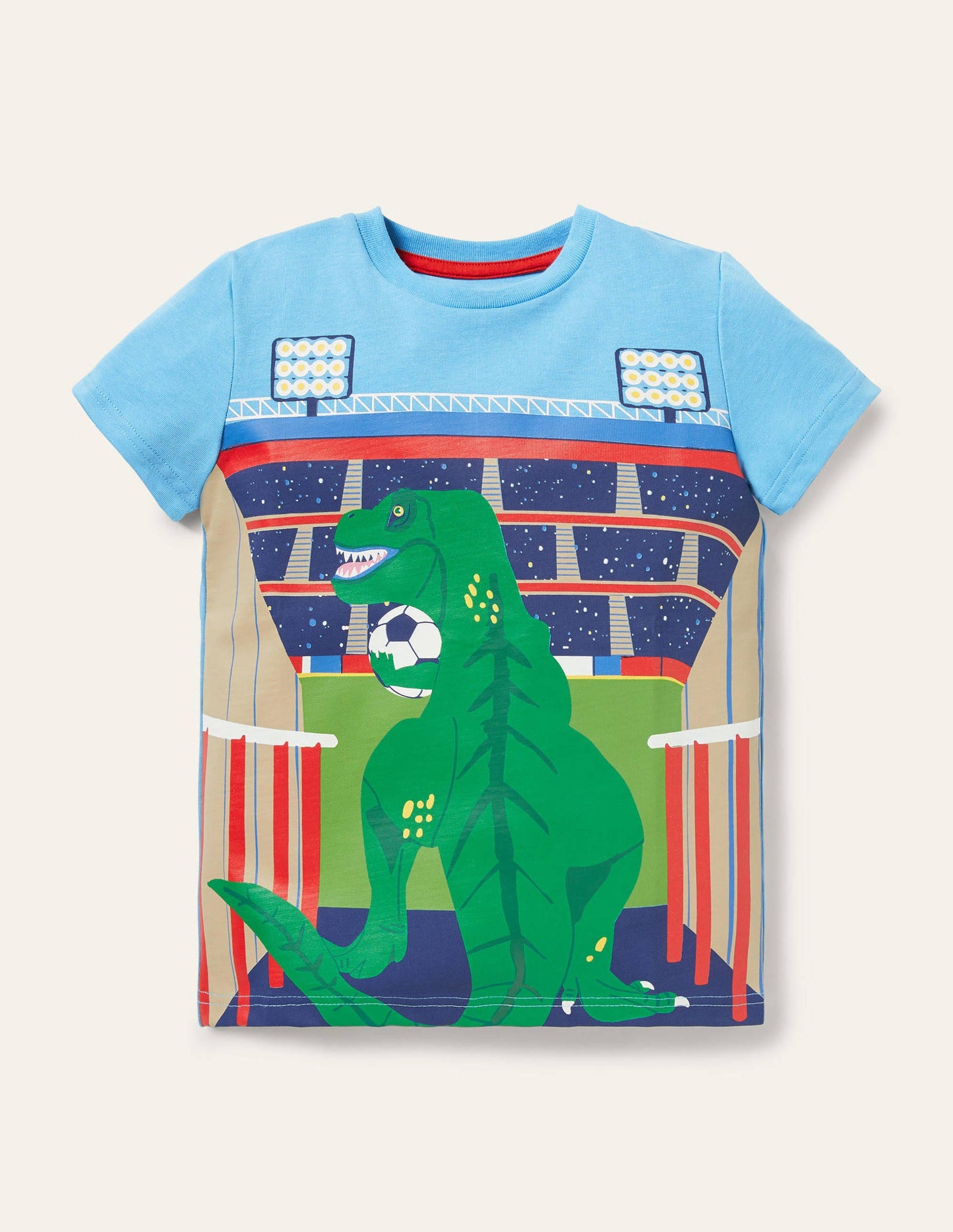 Oberteil mit Szenenmotiv-Surfbrett-Blau, Stadion