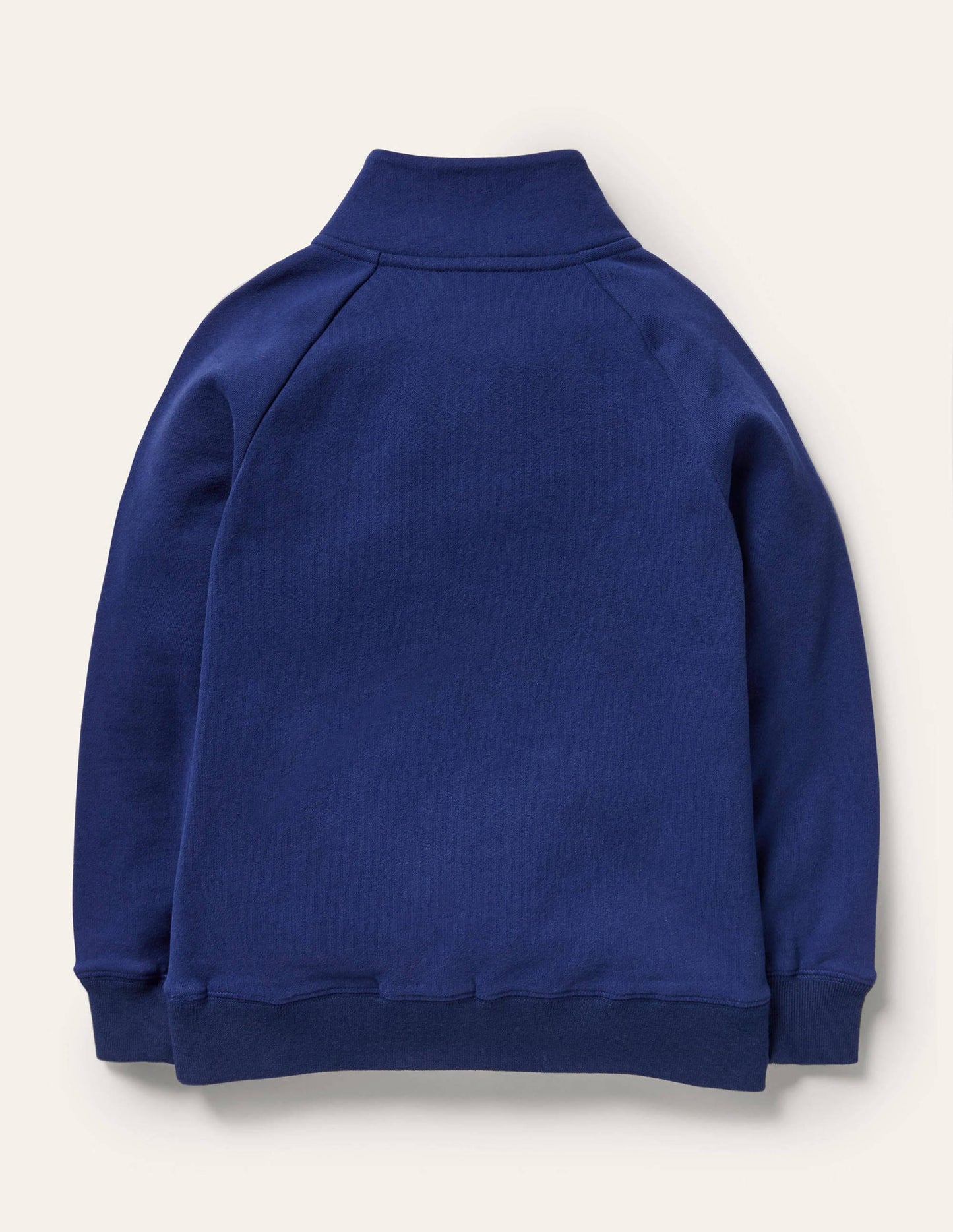 Pull cosy partiellement zippé à appliqué-Espace bleu tribord