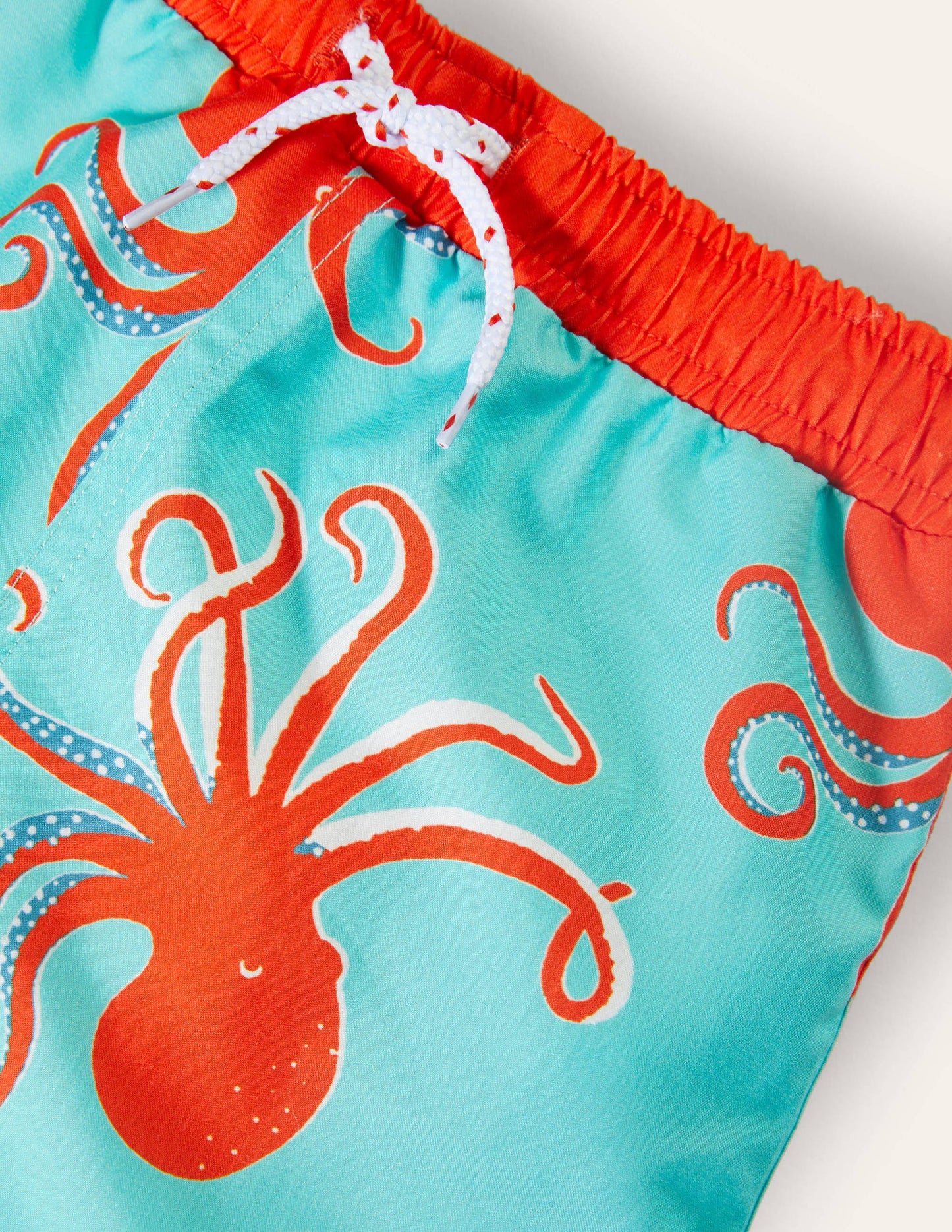 Gemusterte Badeshorts-Wasserblau, Oktopus