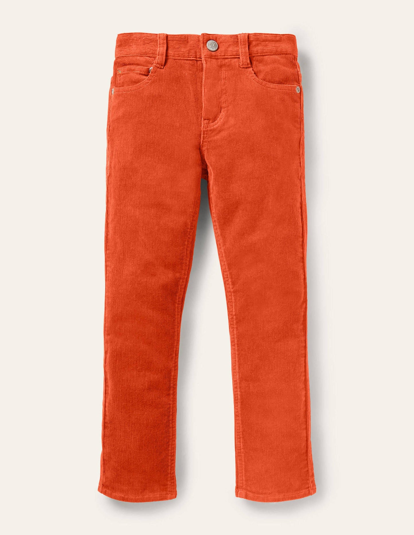 Schmal geschnittene Cord-Jeans mit Stretch-Herbstliches Orange