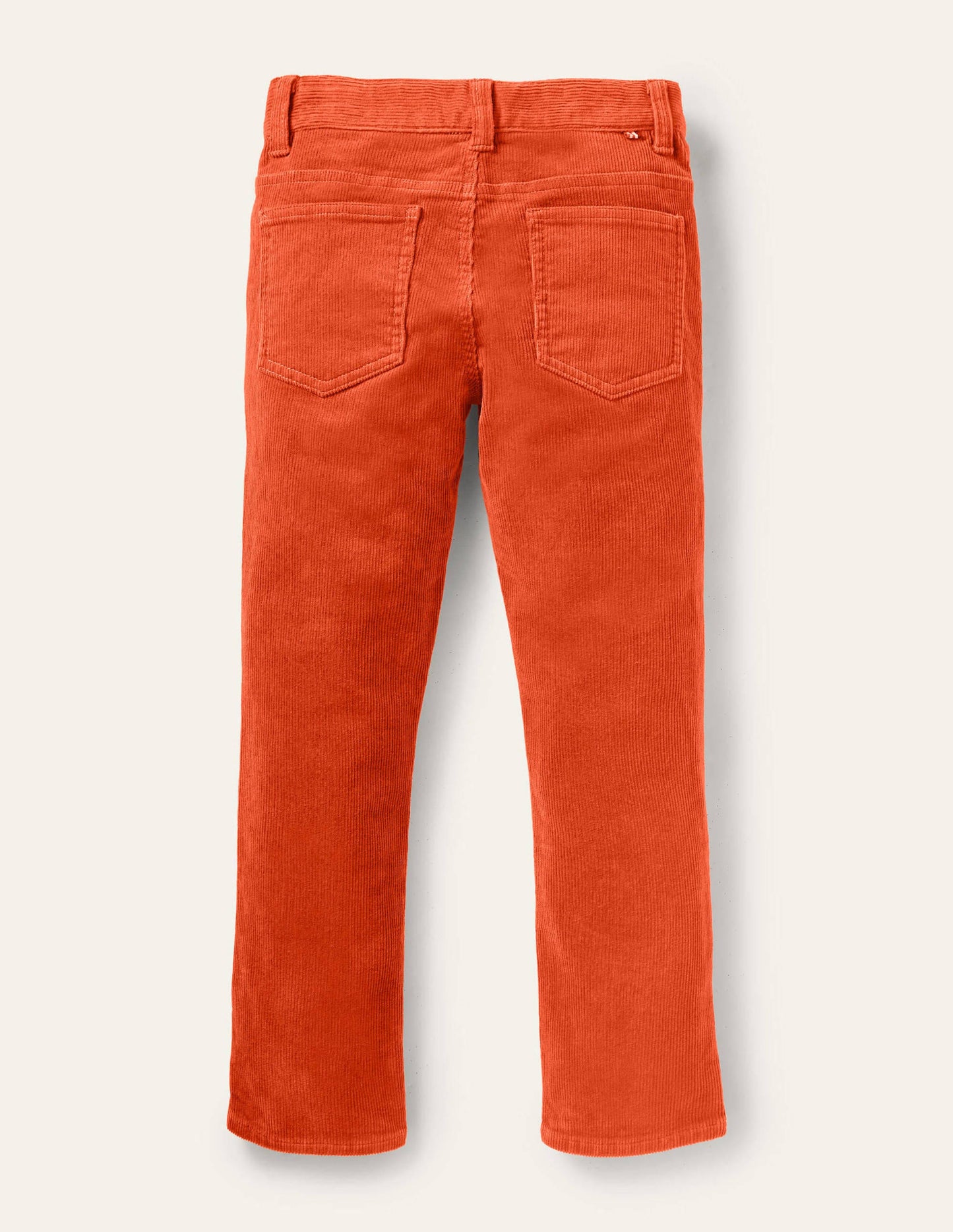Schmal geschnittene Cord-Jeans mit Stretch-Herbstliches Orange