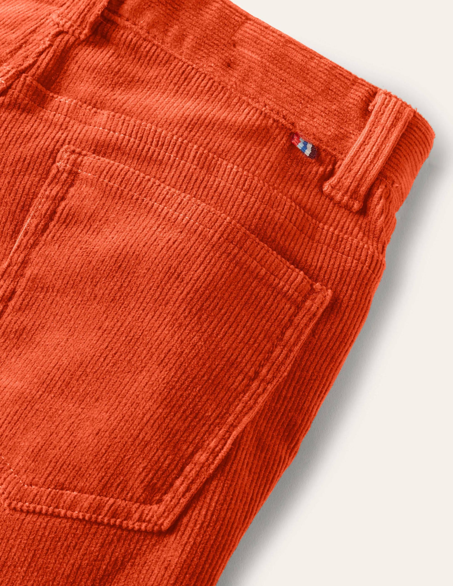 Schmal geschnittene Cord-Jeans mit Stretch-Herbstliches Orange