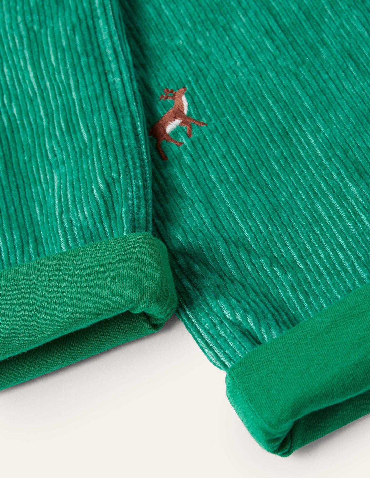 Cordhose mit kuscheligem Futter-Schottengrün, Hirsche