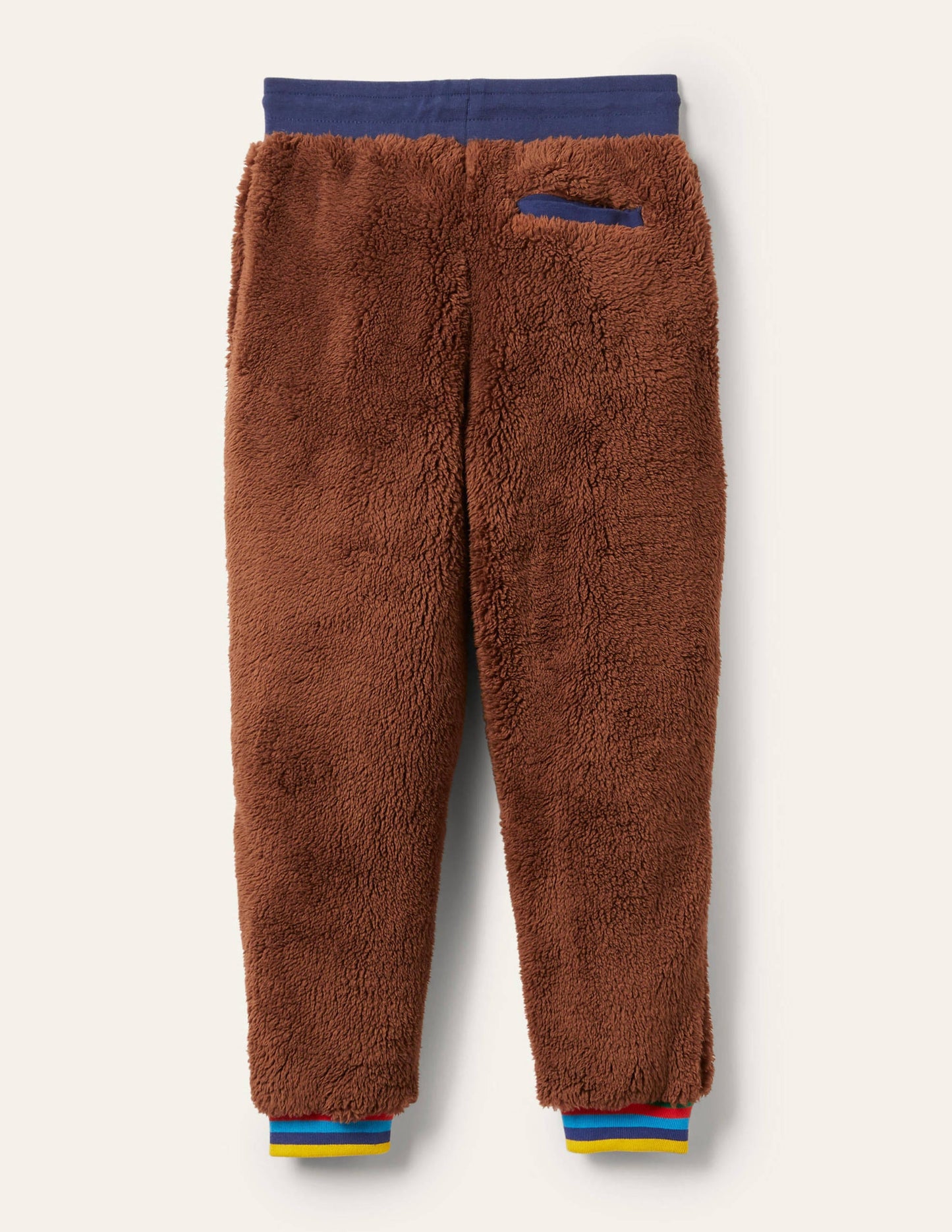 Bequeme Teddy-Jogginghose-Braun