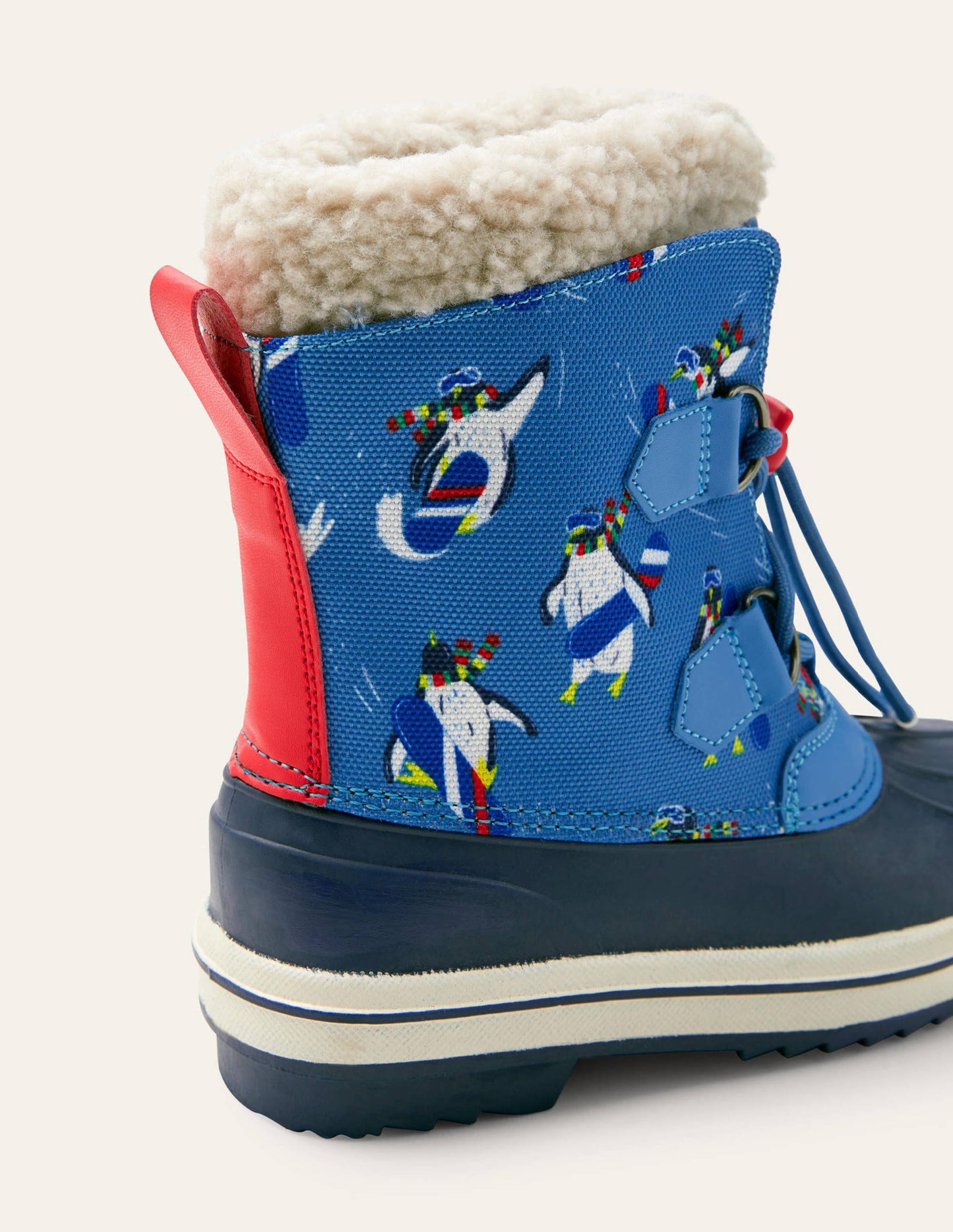 Allwetterstiefel-Schuluniform-Navy, Pinguine
