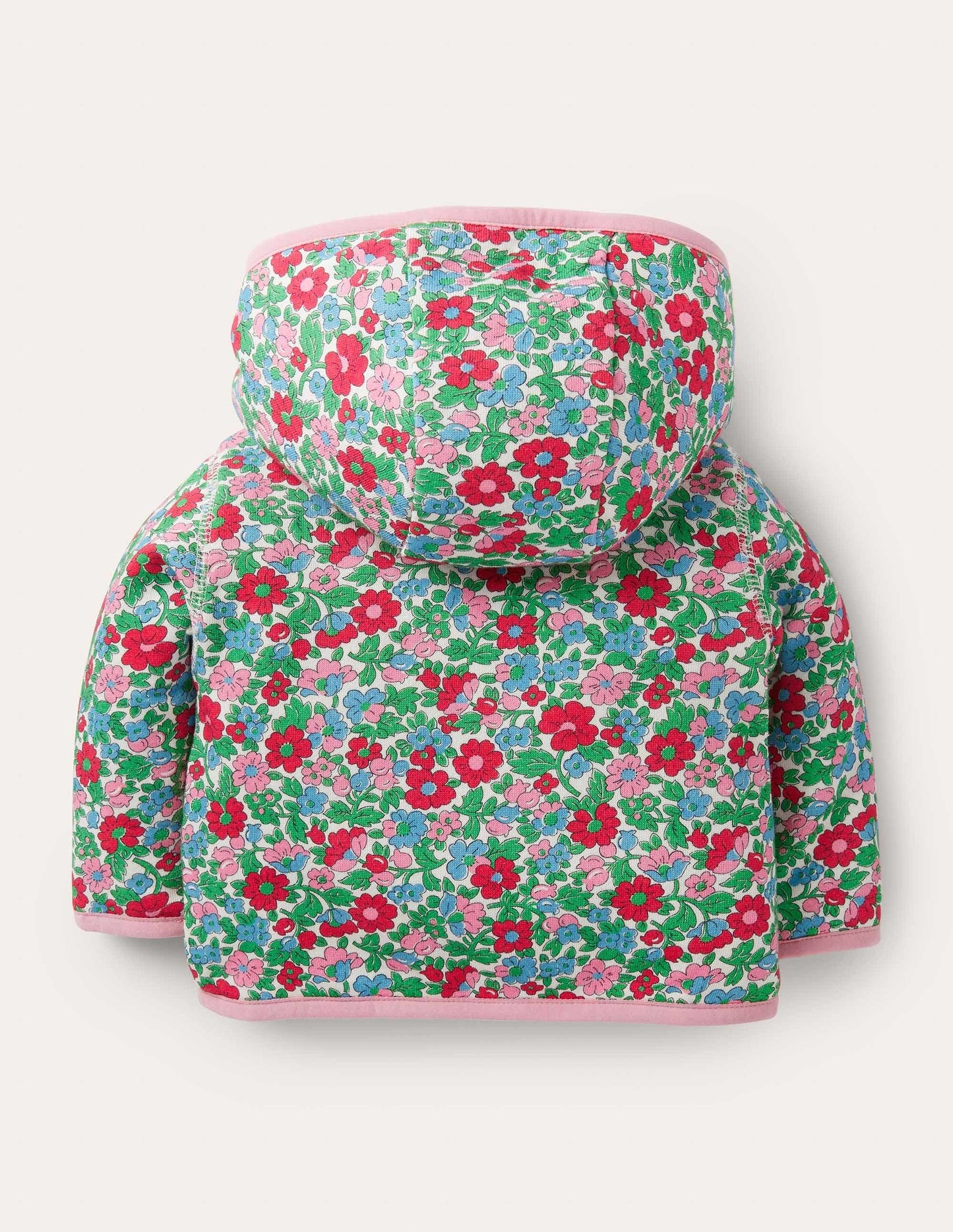 Wendbare Jacke mit Blumenmuster-Naturweiß, Vintage-Blumen
