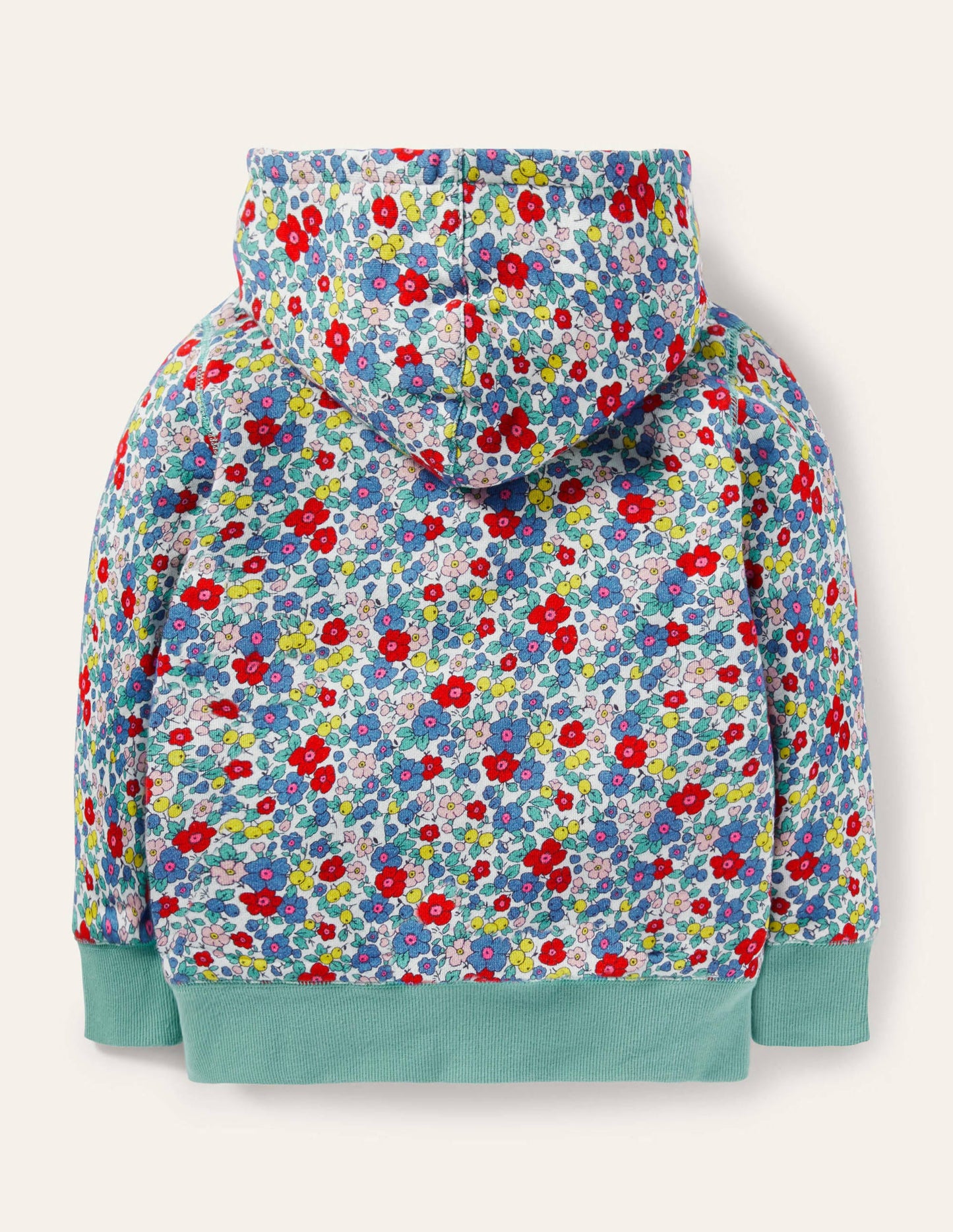 Hoodie mit kuscheligem Futter-Bunt, Apfelblüten