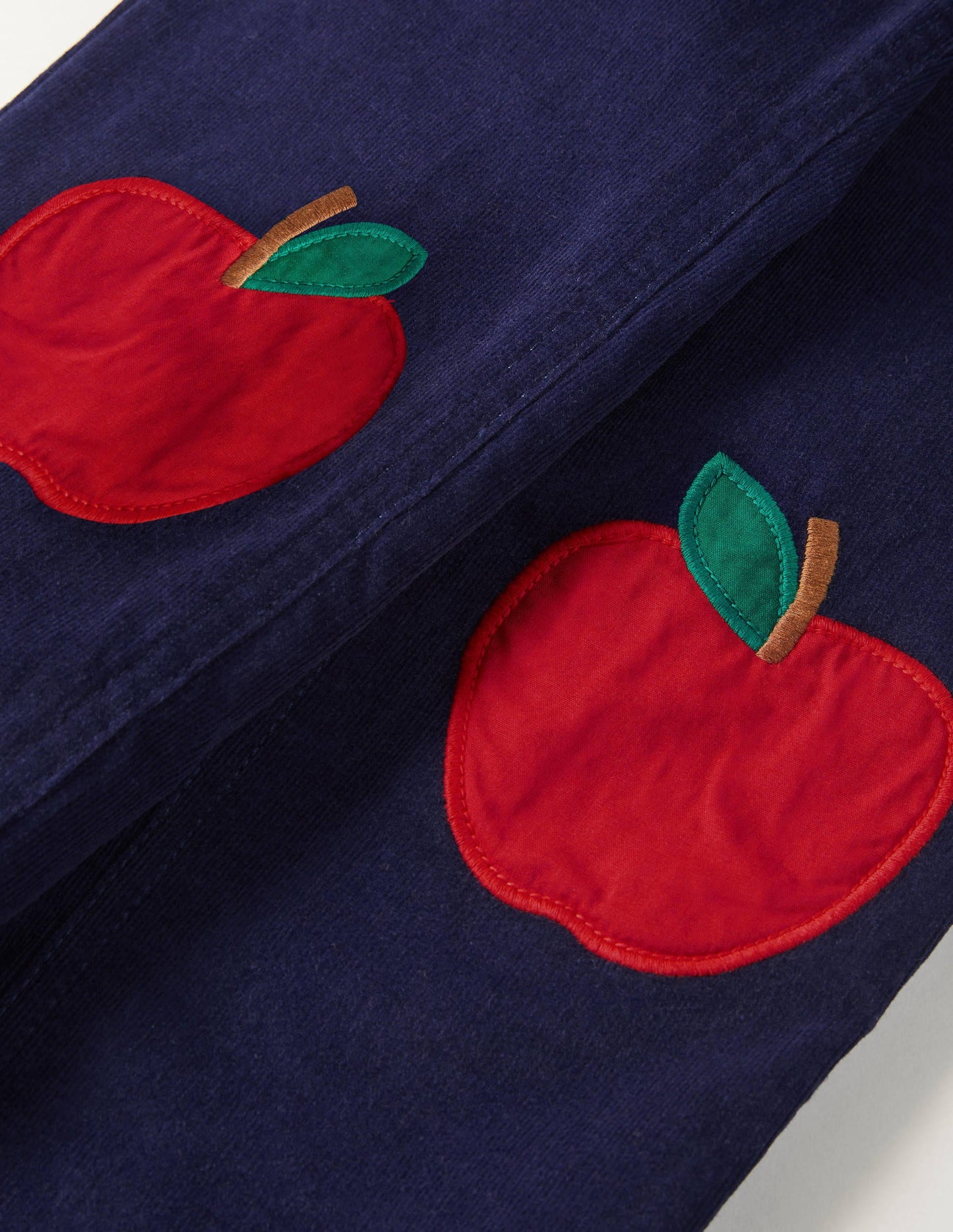 Cord Patch Trousers-Starboard Blue Apples