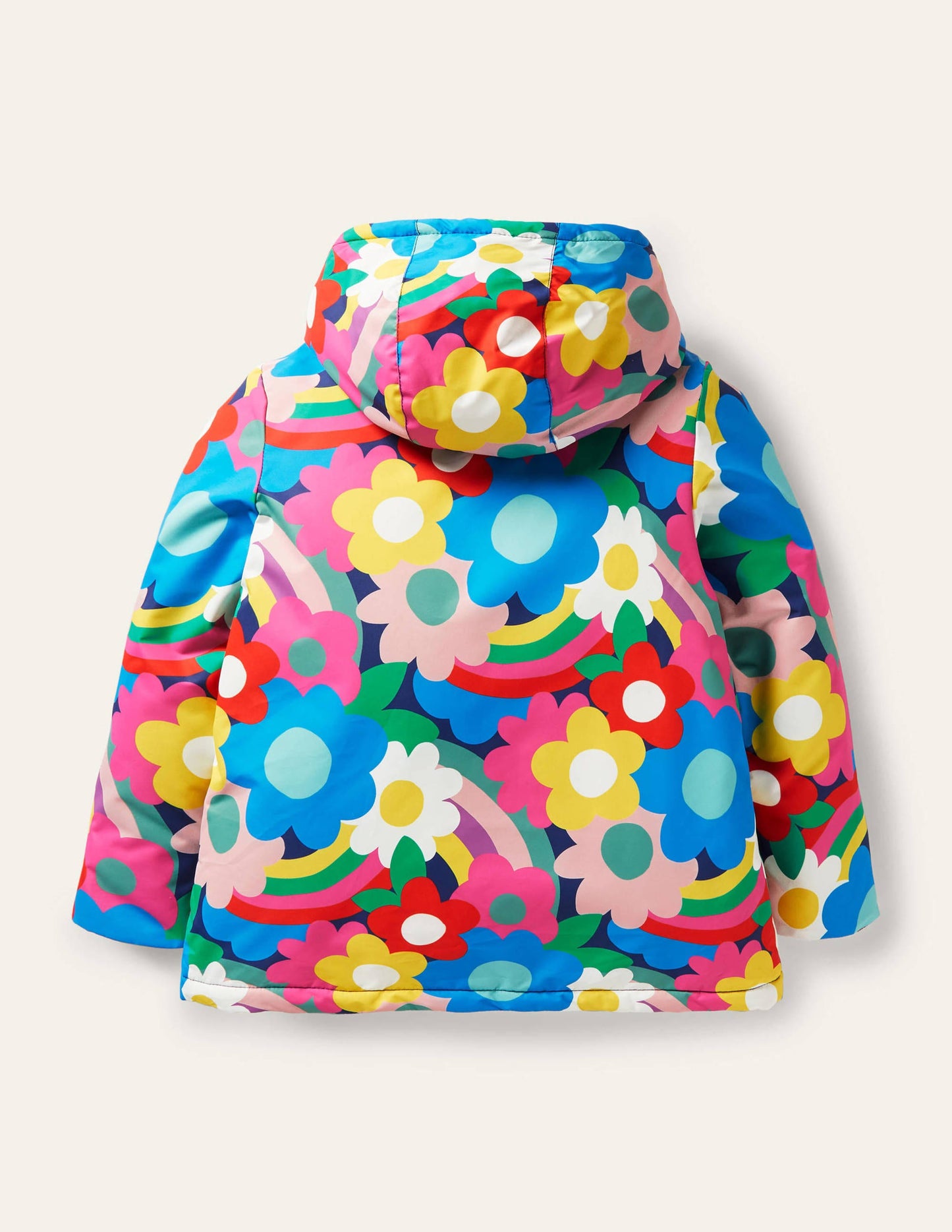Anorak mit Sherpa-Futter-Bunt, Fröhliche Blumen