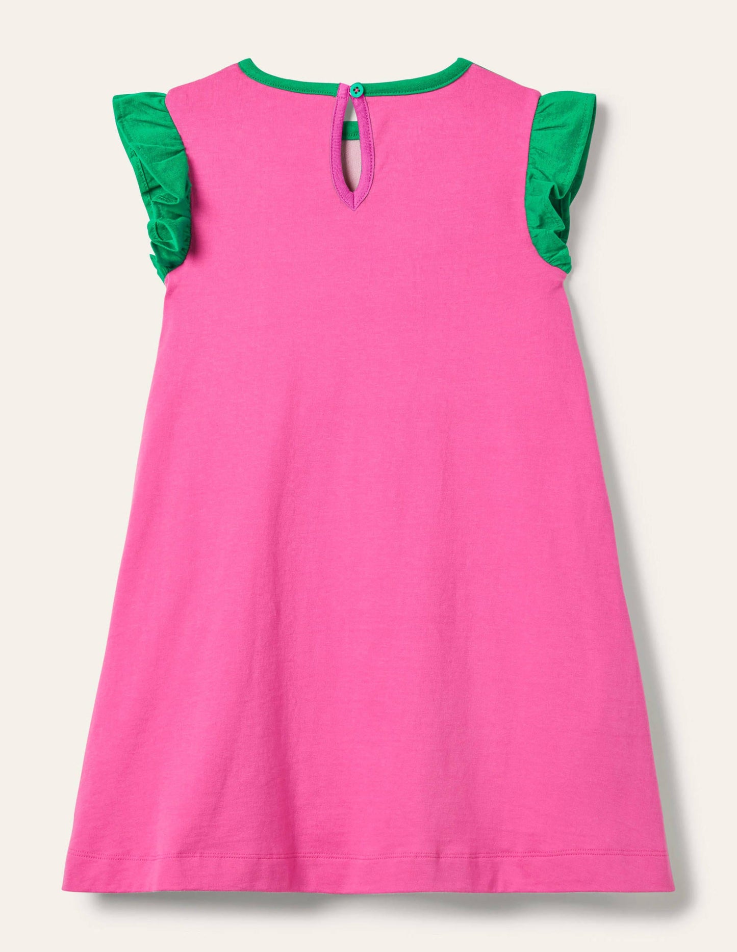 Jerseykleid mit Aufklappmotiv-Rosarot, Baumhaus