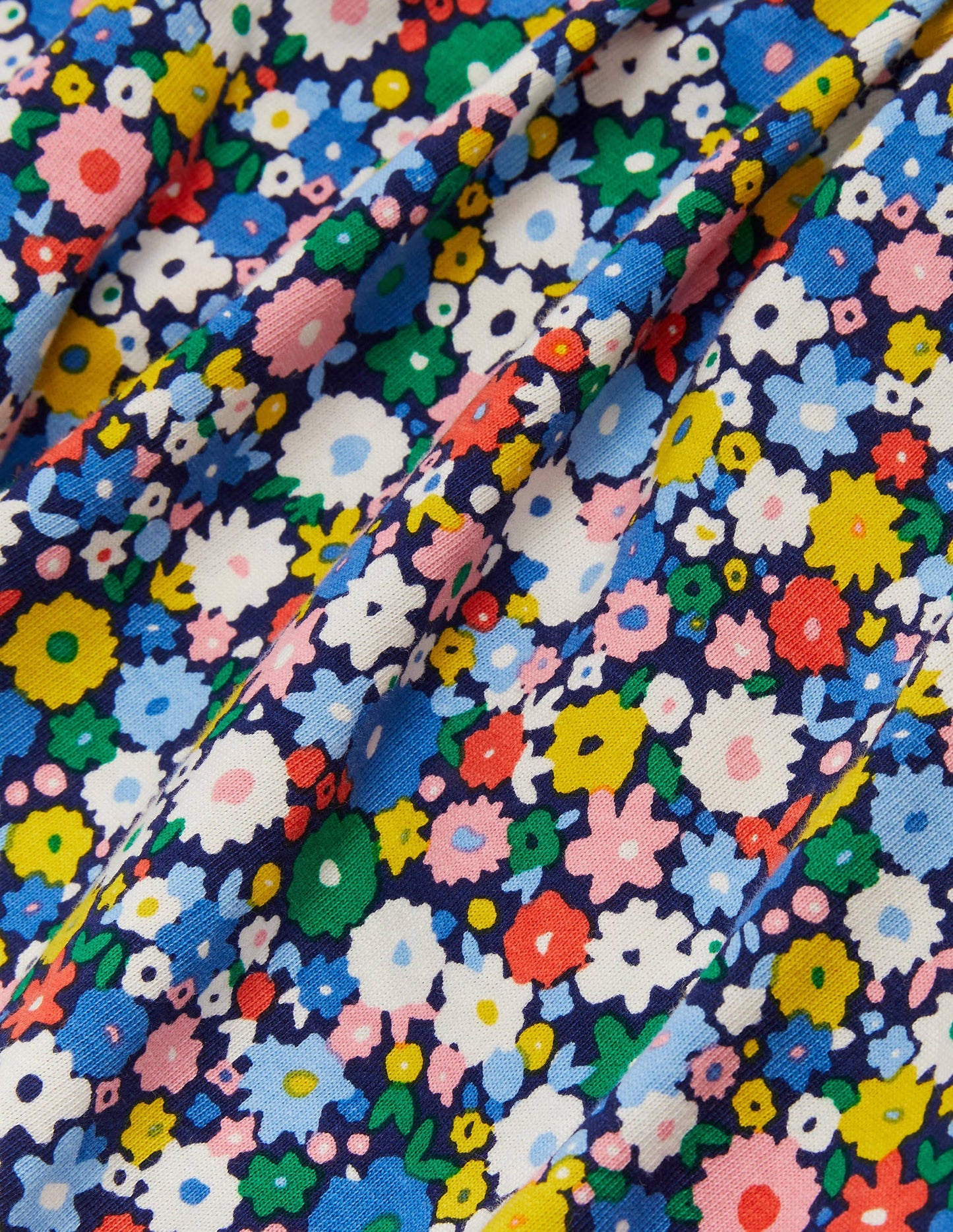 Jupe-short en jersey-Champ de fleurs bleu élisabéthain