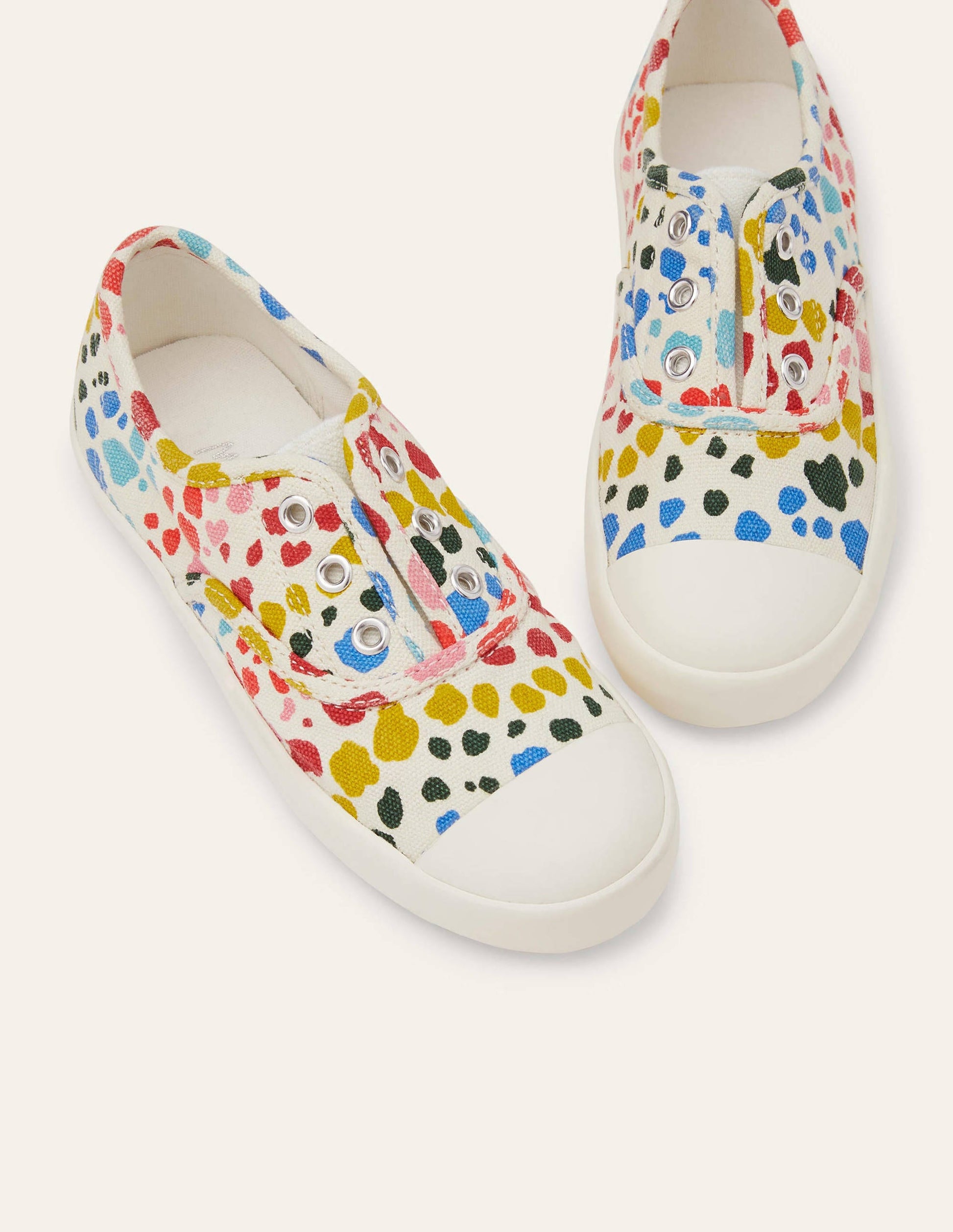 Canvas-Turnschuhe ohne Schnürsenkel-Bunt, Leopardenmuster-1