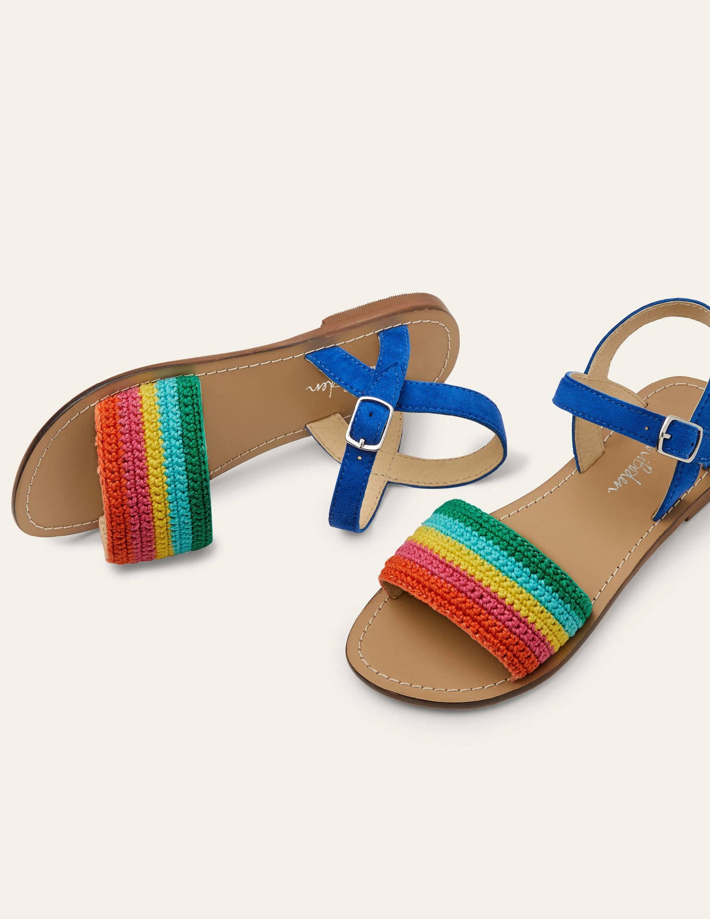 Häkelsandalen-Bunt