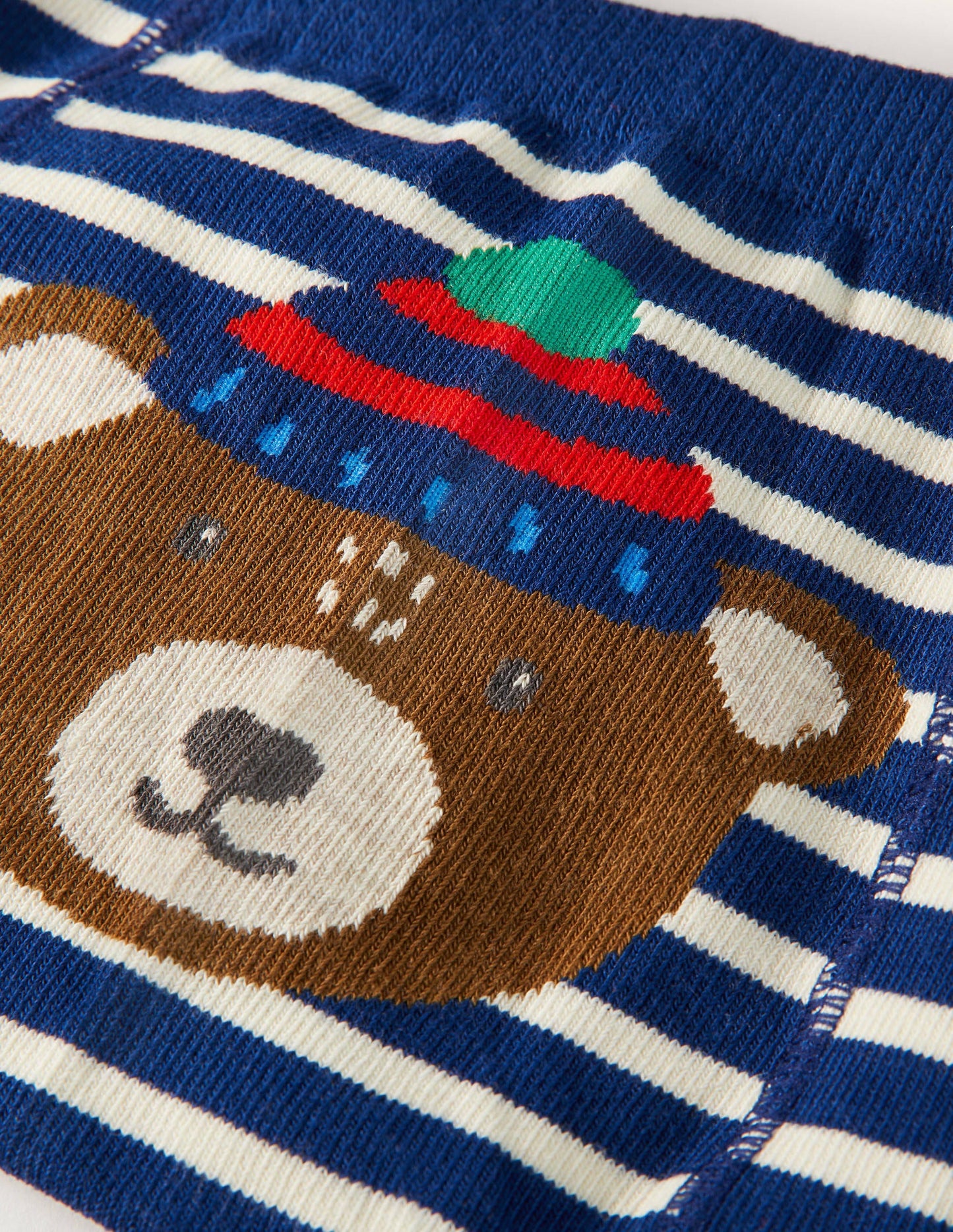 Legging en maille-Ours bleu marine universitaire