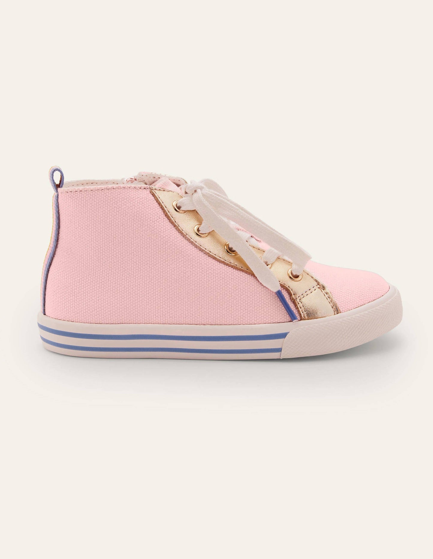 Knöchelhohe Canvas-Turnschuhe-Delfinrosa
