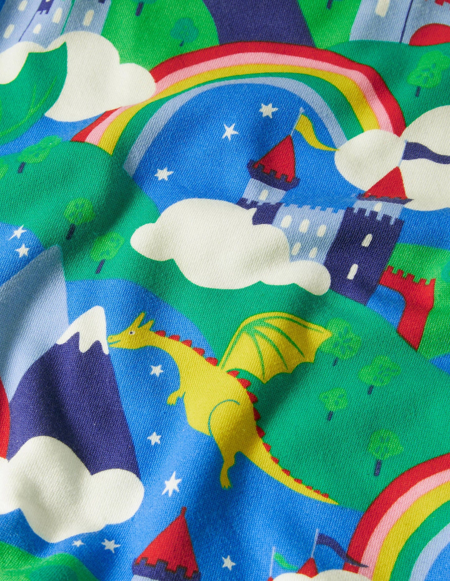 Robe-sweat cosy à imprimé-Ciel dragon multi