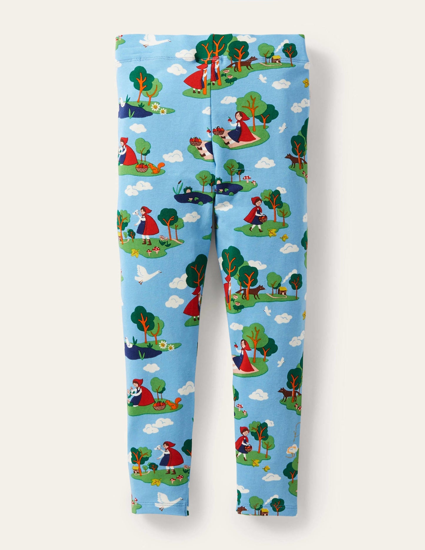 Fröhliche Leggings-Surfbrett-Blau, Rotkäppchen