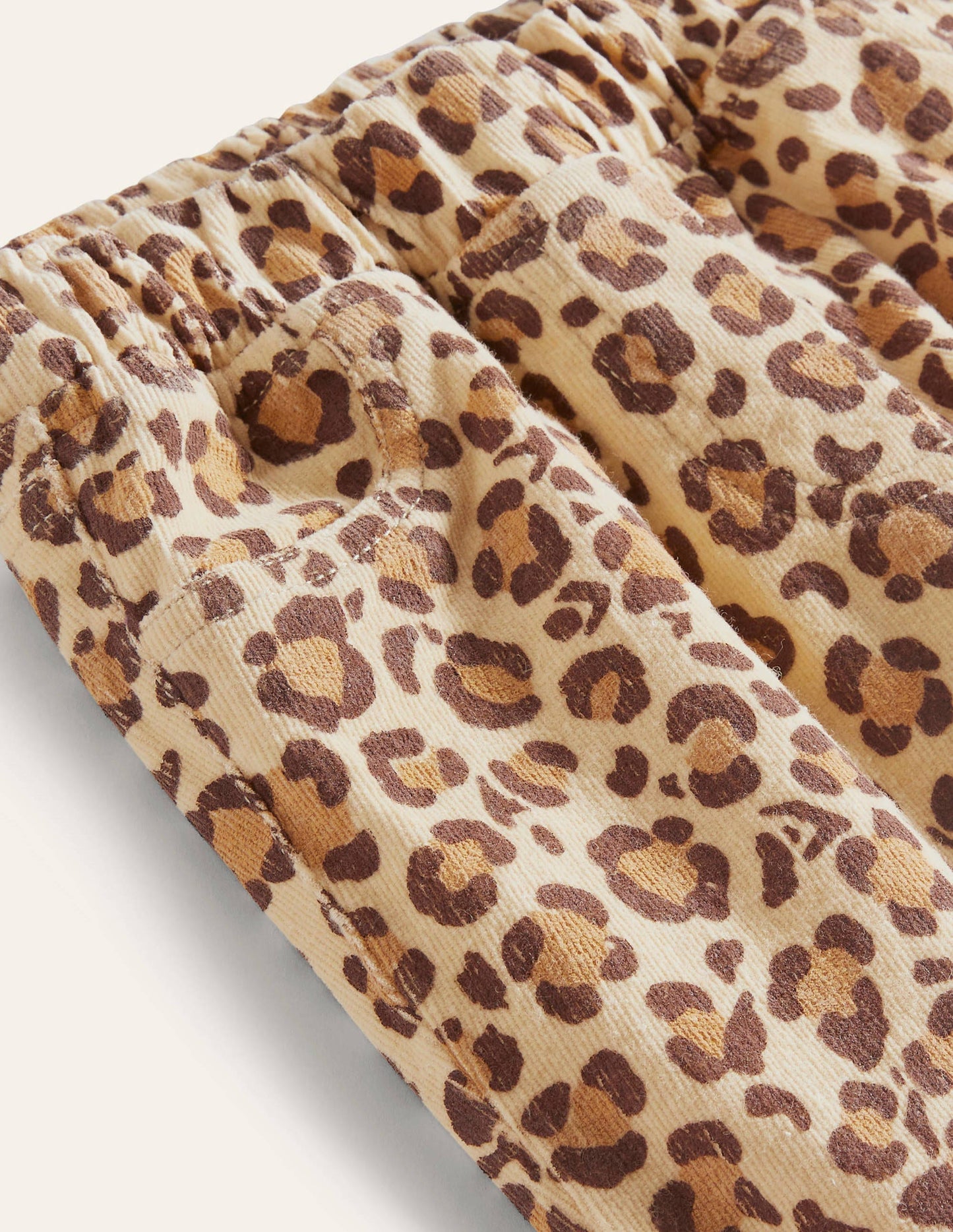Cord-Leggings-Leopardenmuster