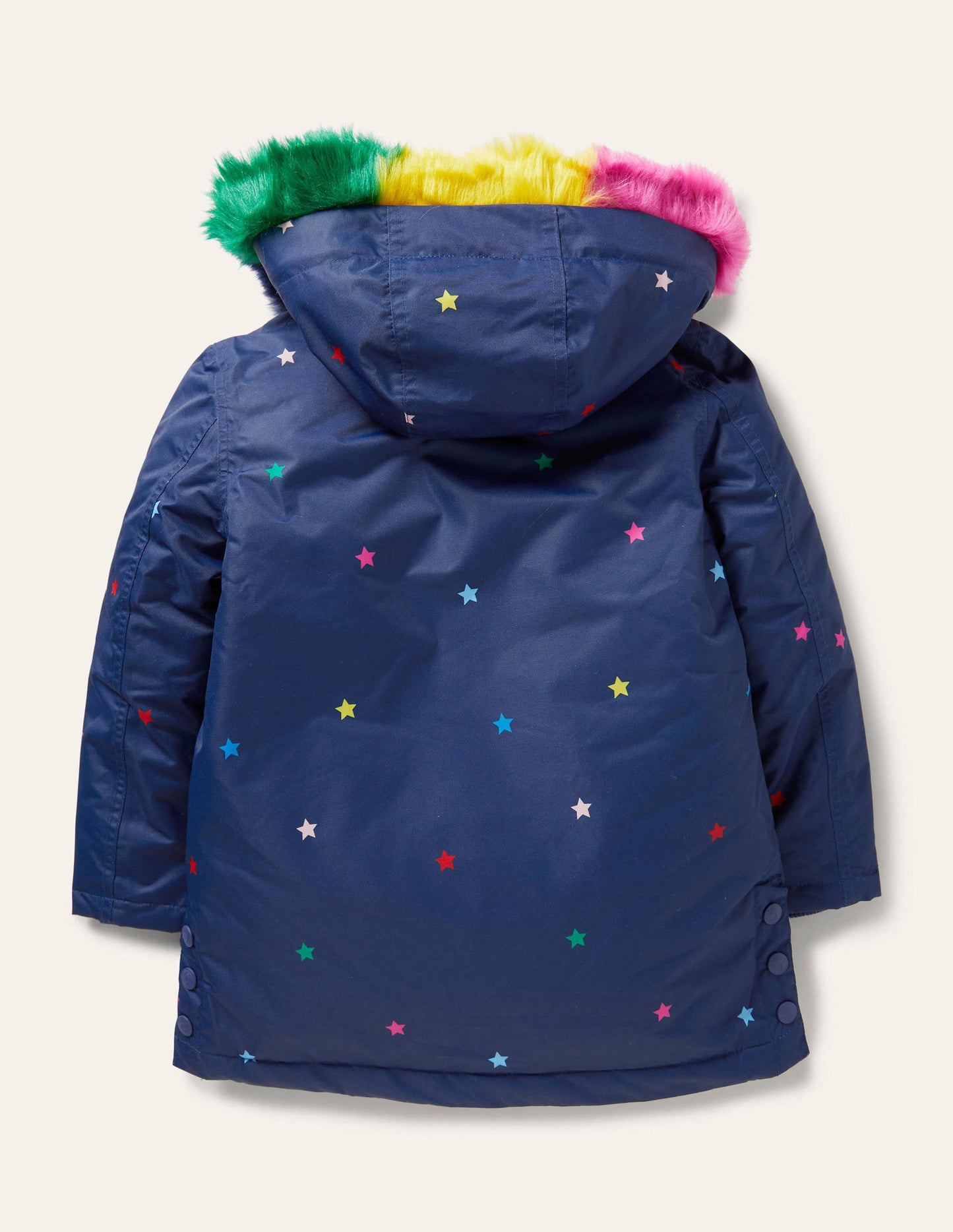 Wasserdichter 4-in-1-Parka-Navy/Bunt, Stern