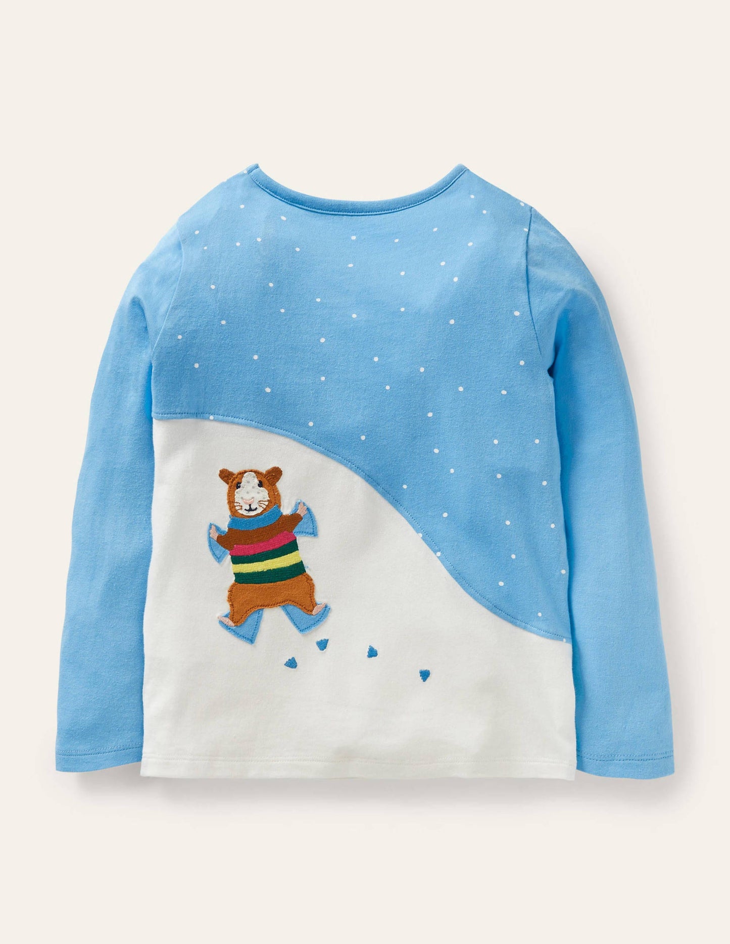 Oberteil mit Motiv auf Vorder- und Rückseite-Surfbrett-Blau, Meerschweinchen
