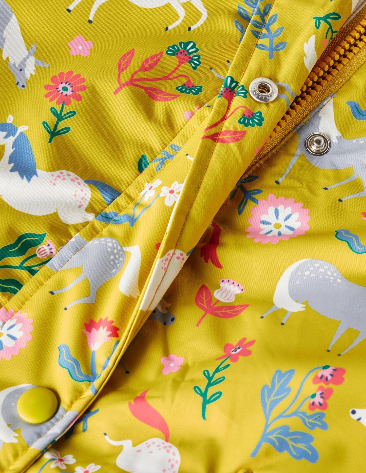 Anorak mit Sherpa-Futter-Maisgelb, Ponys