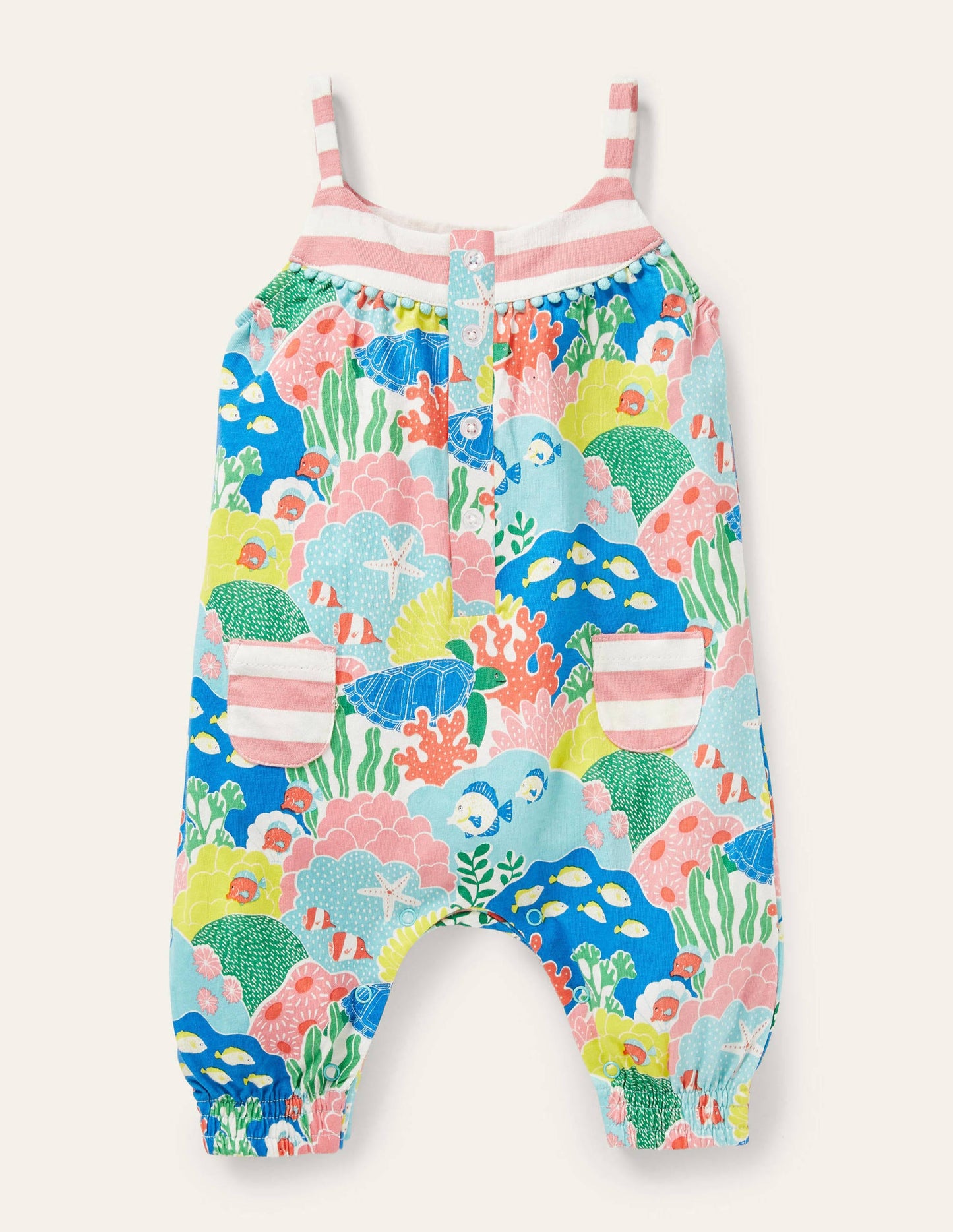 Jerseystrampler mit Mustermix-Bunt, Korallenriff