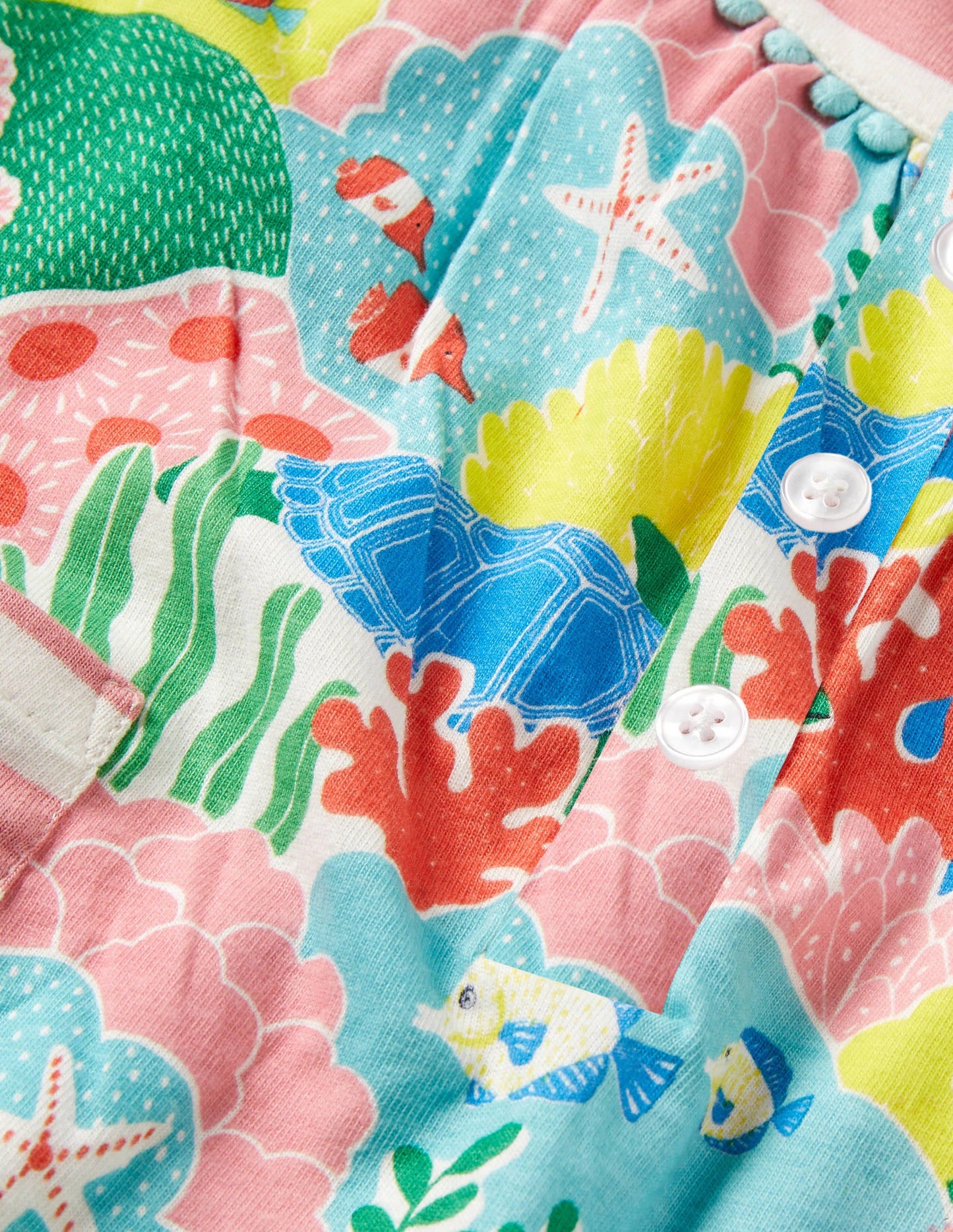 Jerseystrampler mit Mustermix-Bunt, Korallenriff