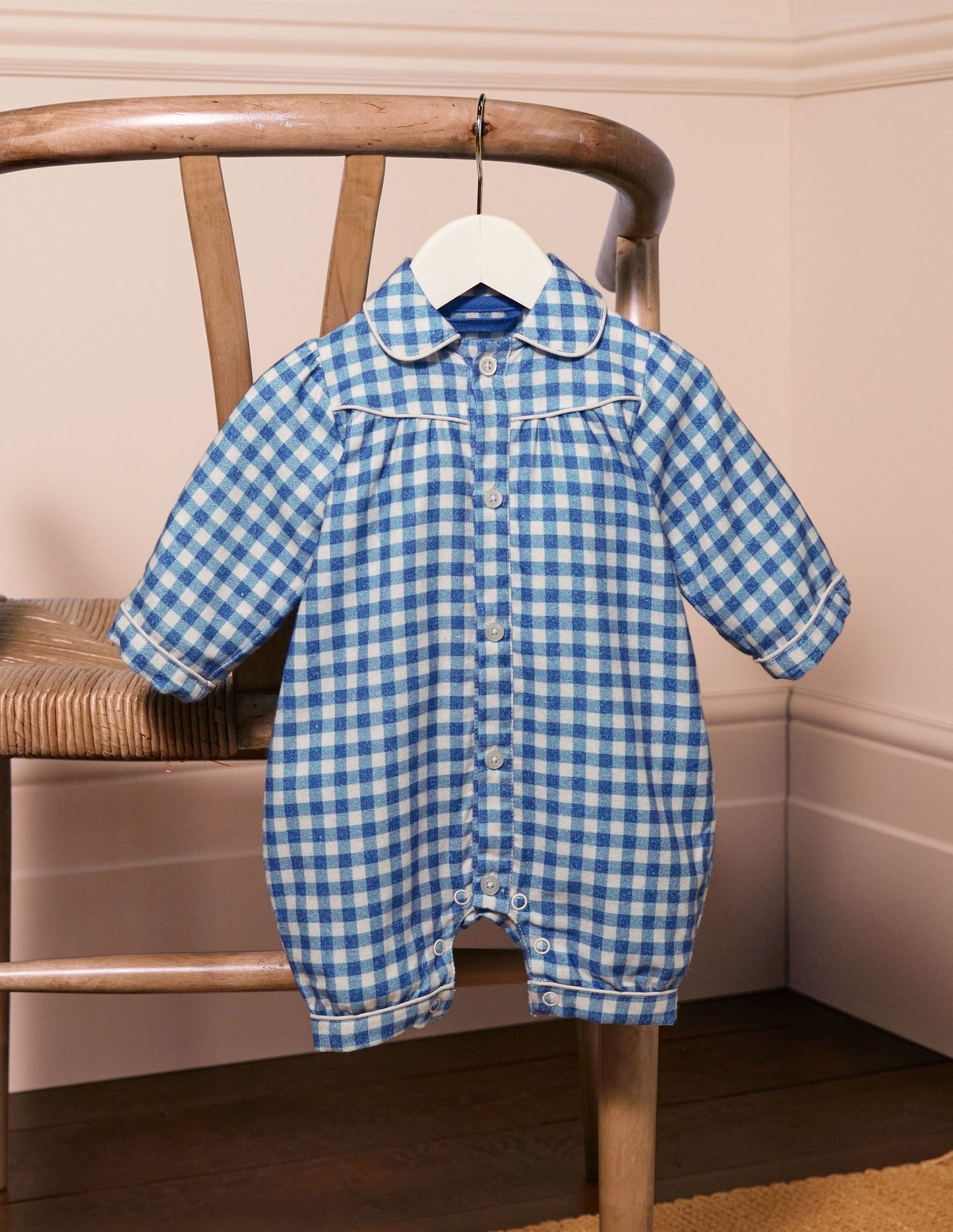 Andre Schlafanzug-Elisabethanisches Blau, Vichykaros