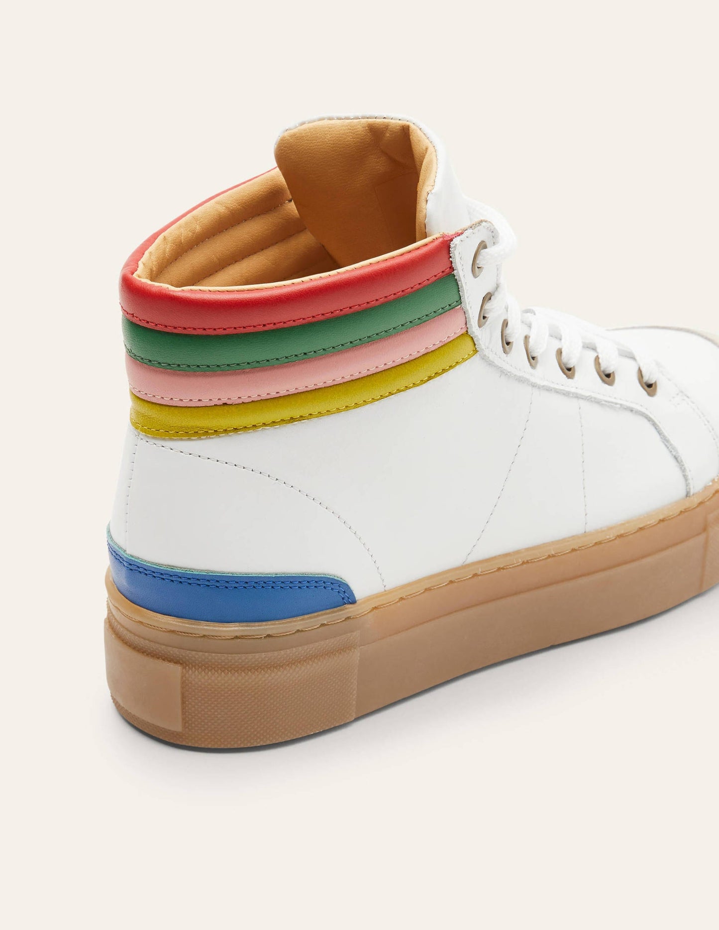 Amber Knöchelhohe Turnschuhe-Weiß/Bunt