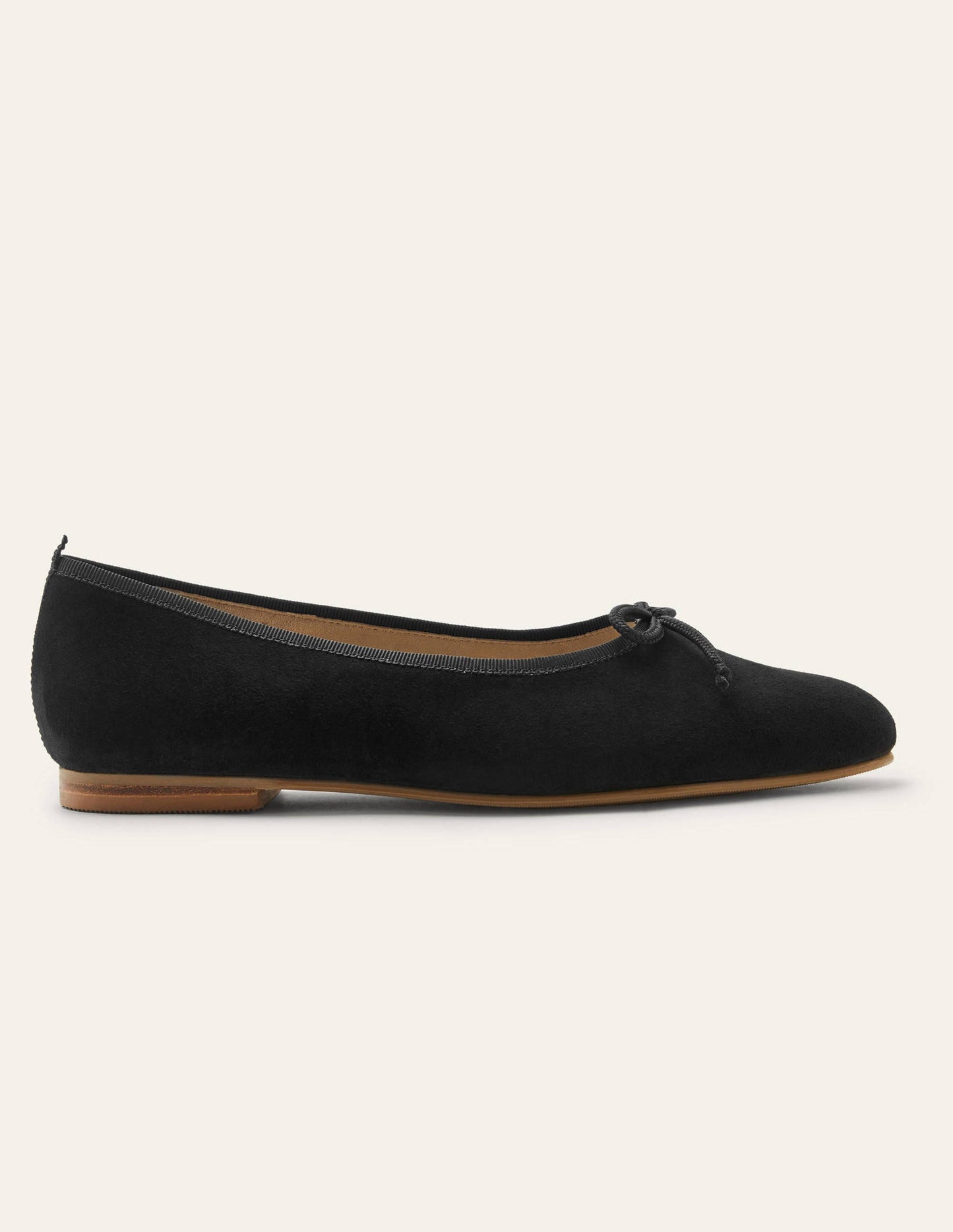 Ballerines couvrantes-Daim noir