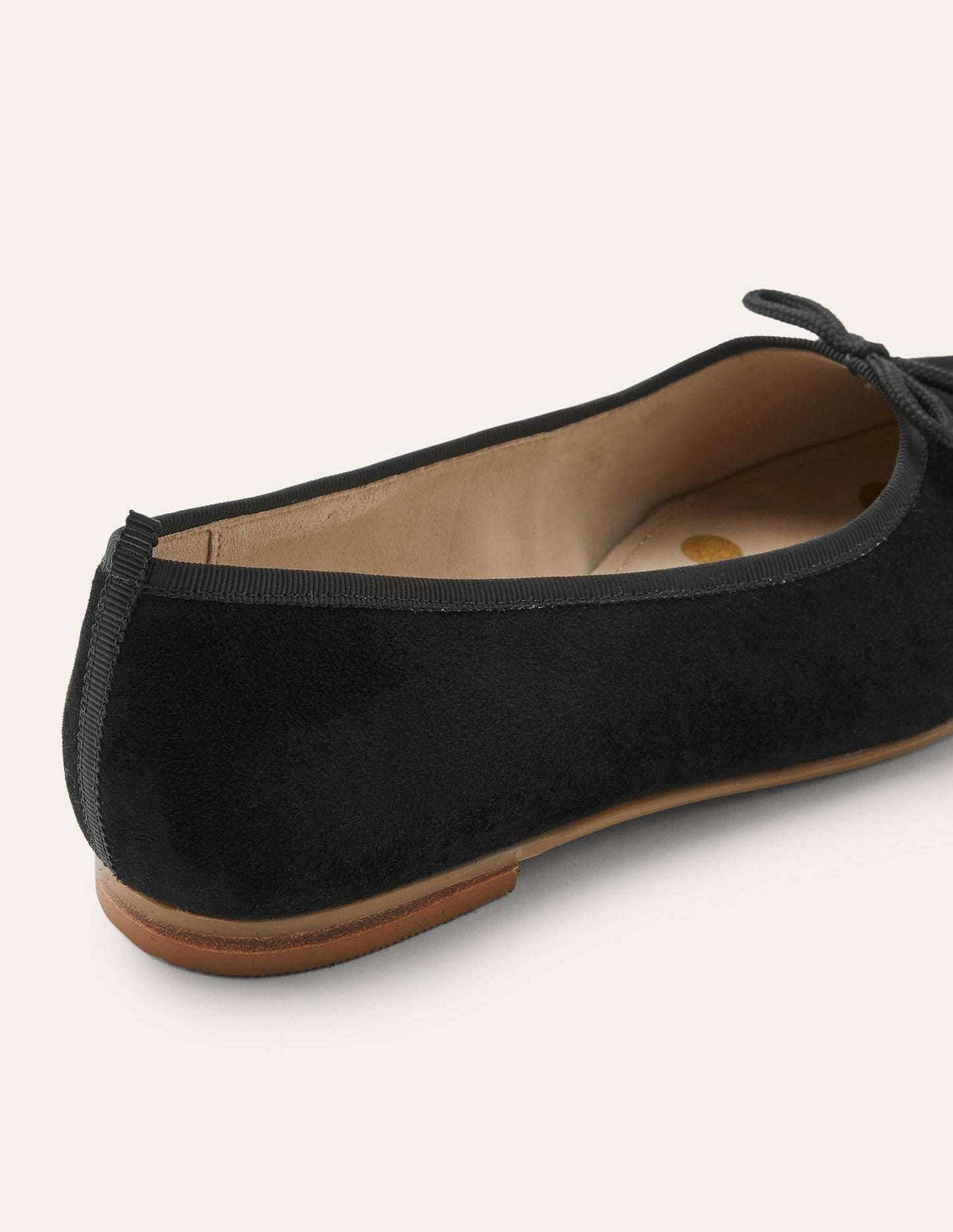 Ballerines couvrantes-Daim noir