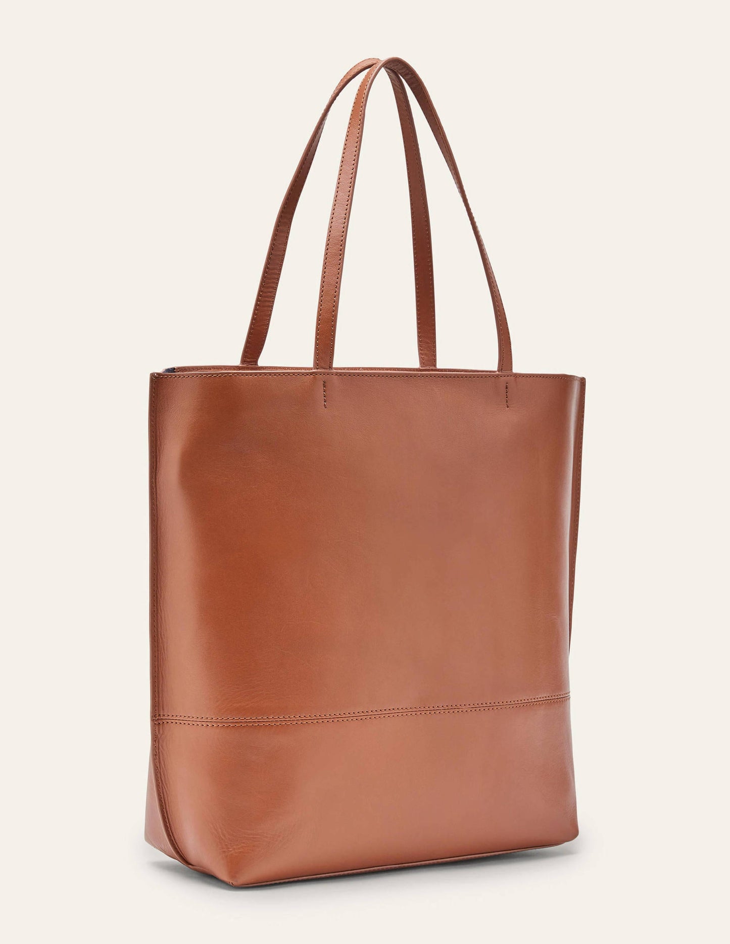 Leder-Shopper-Hellbraun