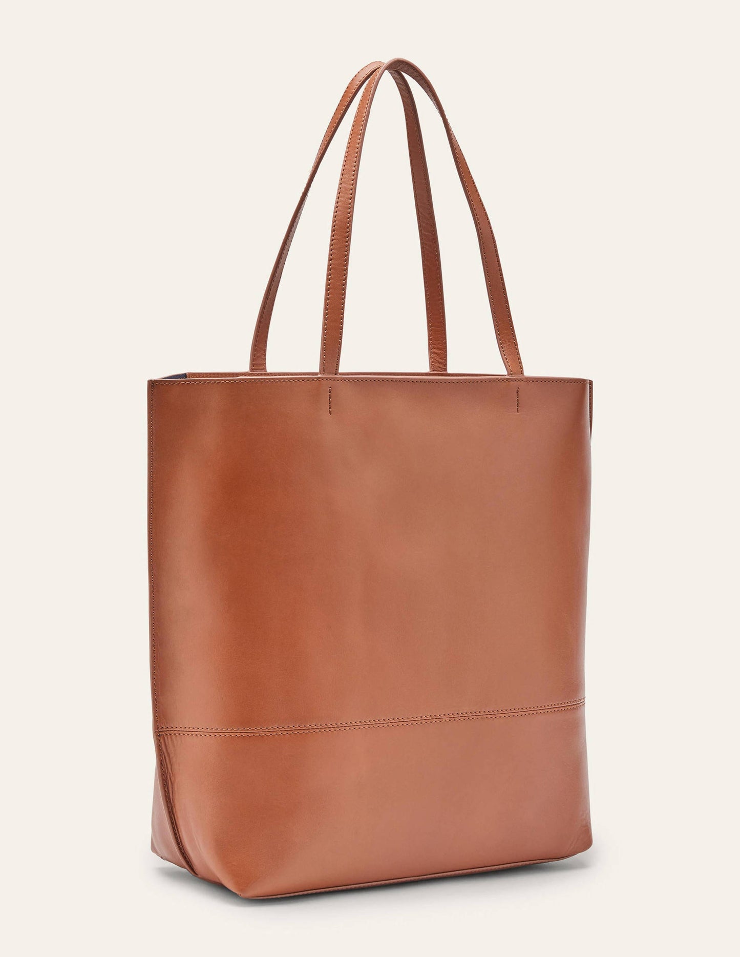Leder-Shopper-Hellbraun