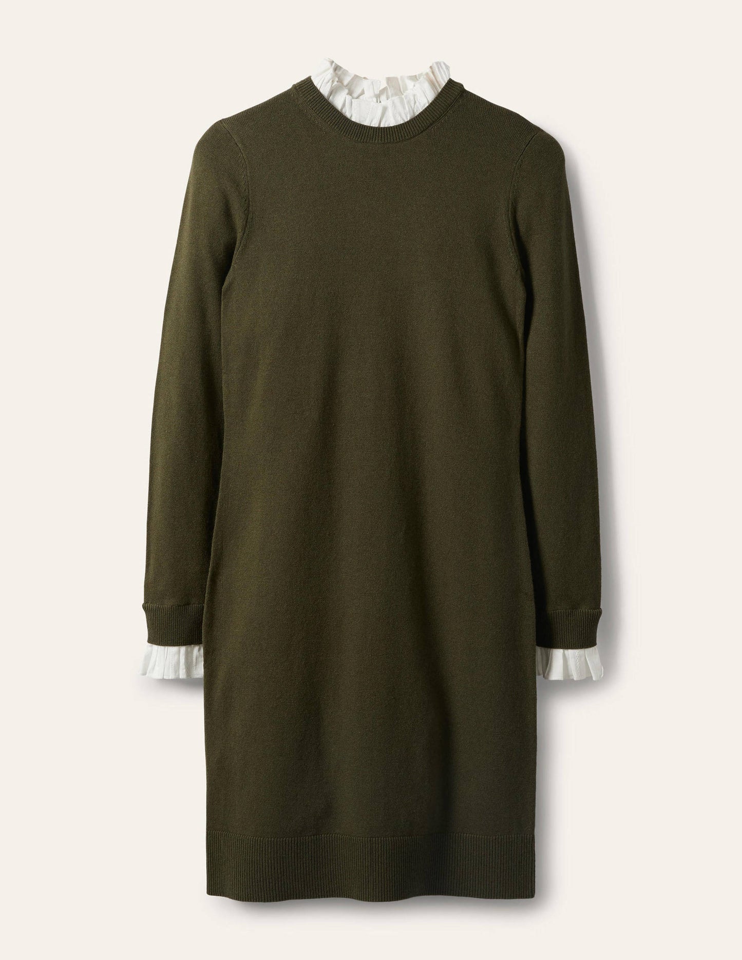 Beatrice Strickkleid-Klassisches Khaki