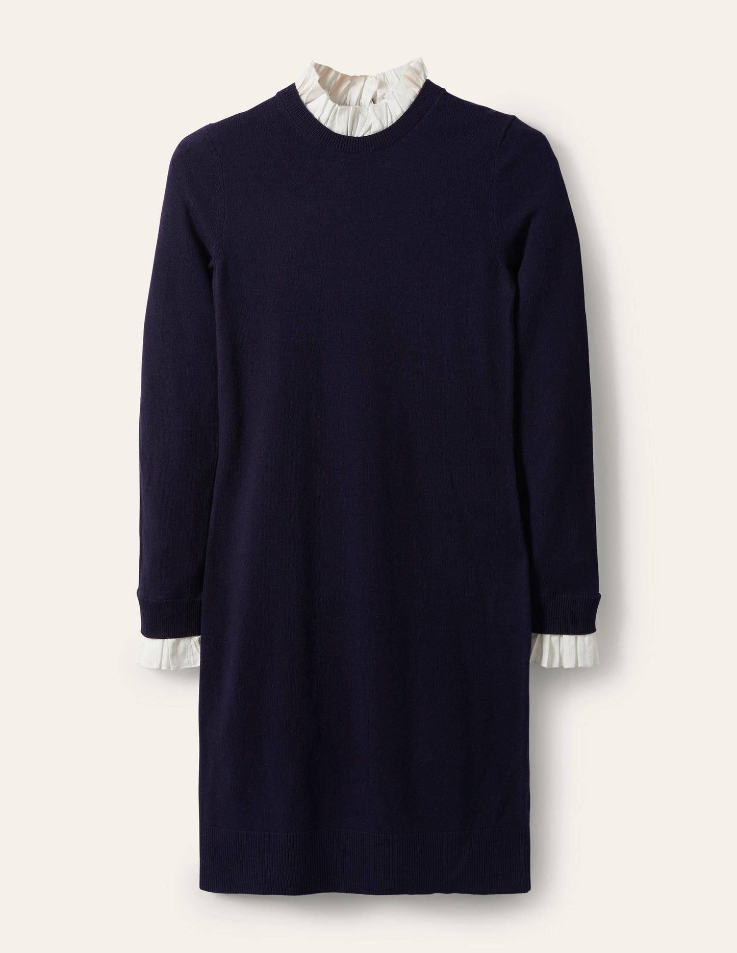Robe Beatrice en maille-Bleu marine