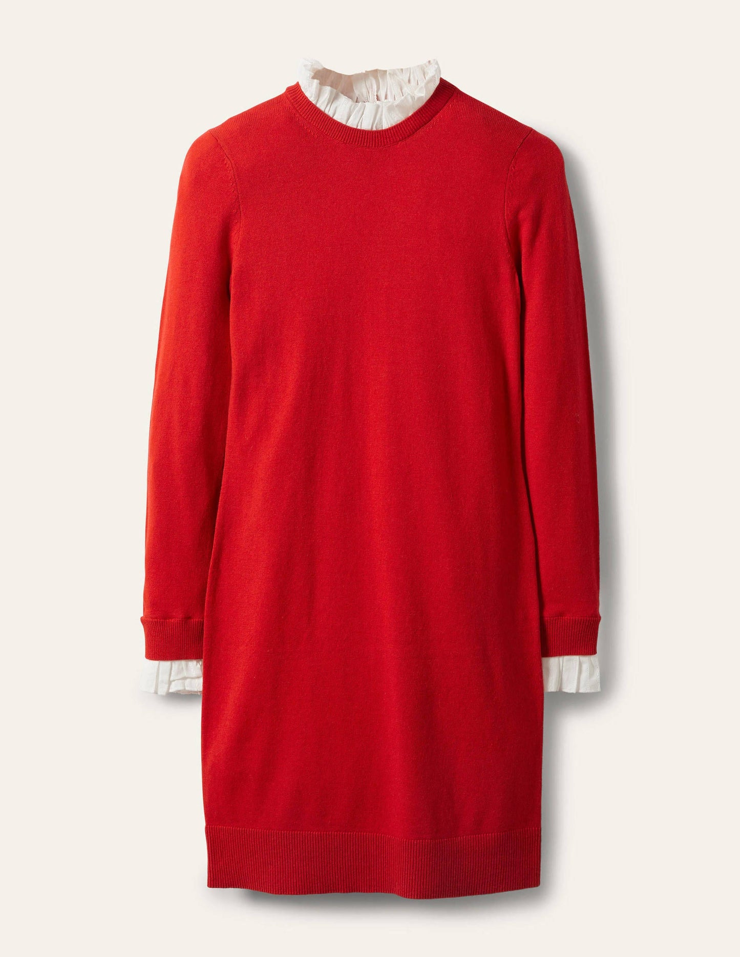 Robe Beatrice en maille-Rouge blazer
