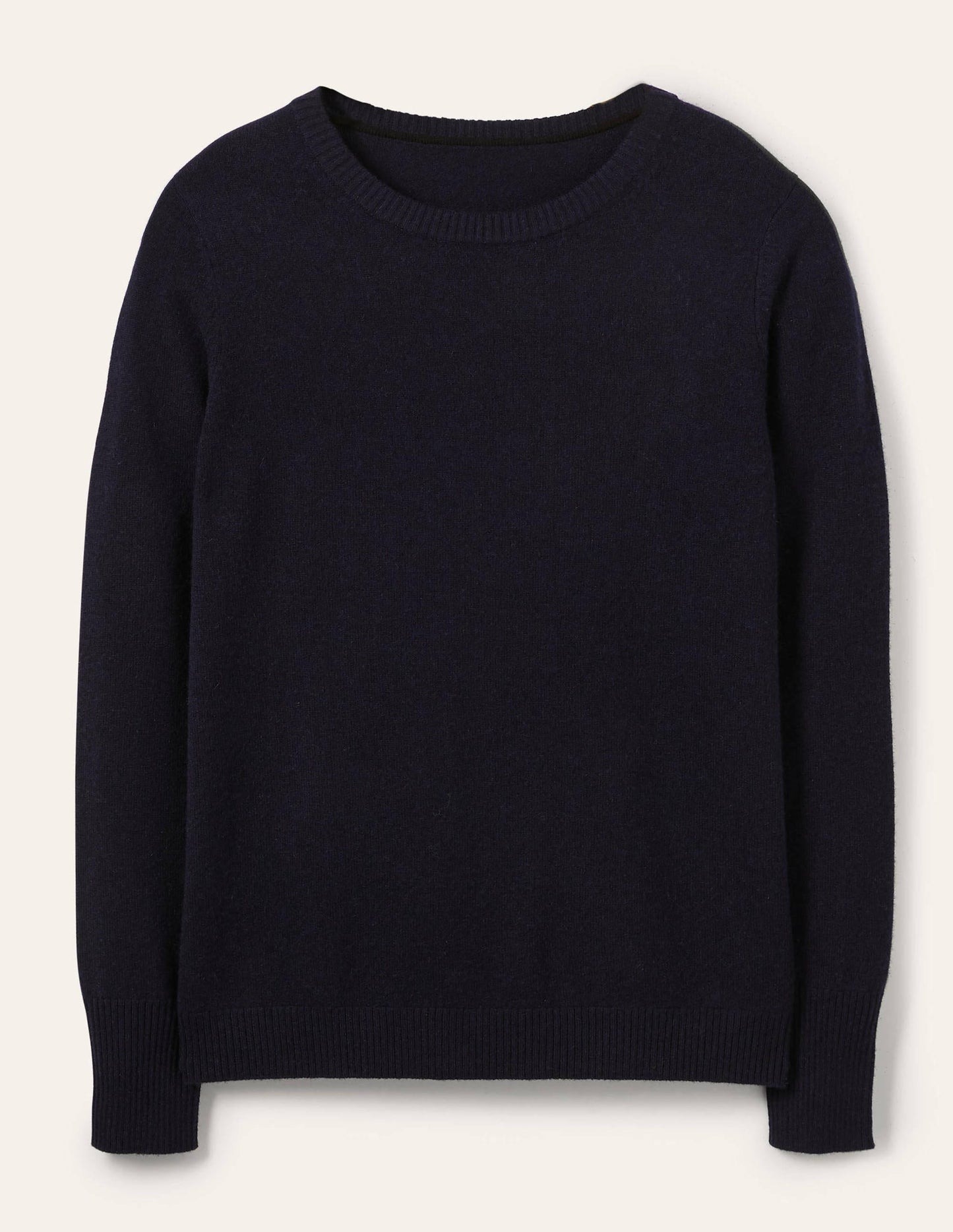 Kaschmirpullover mit Rundhalsausschnitt-Marineblau
