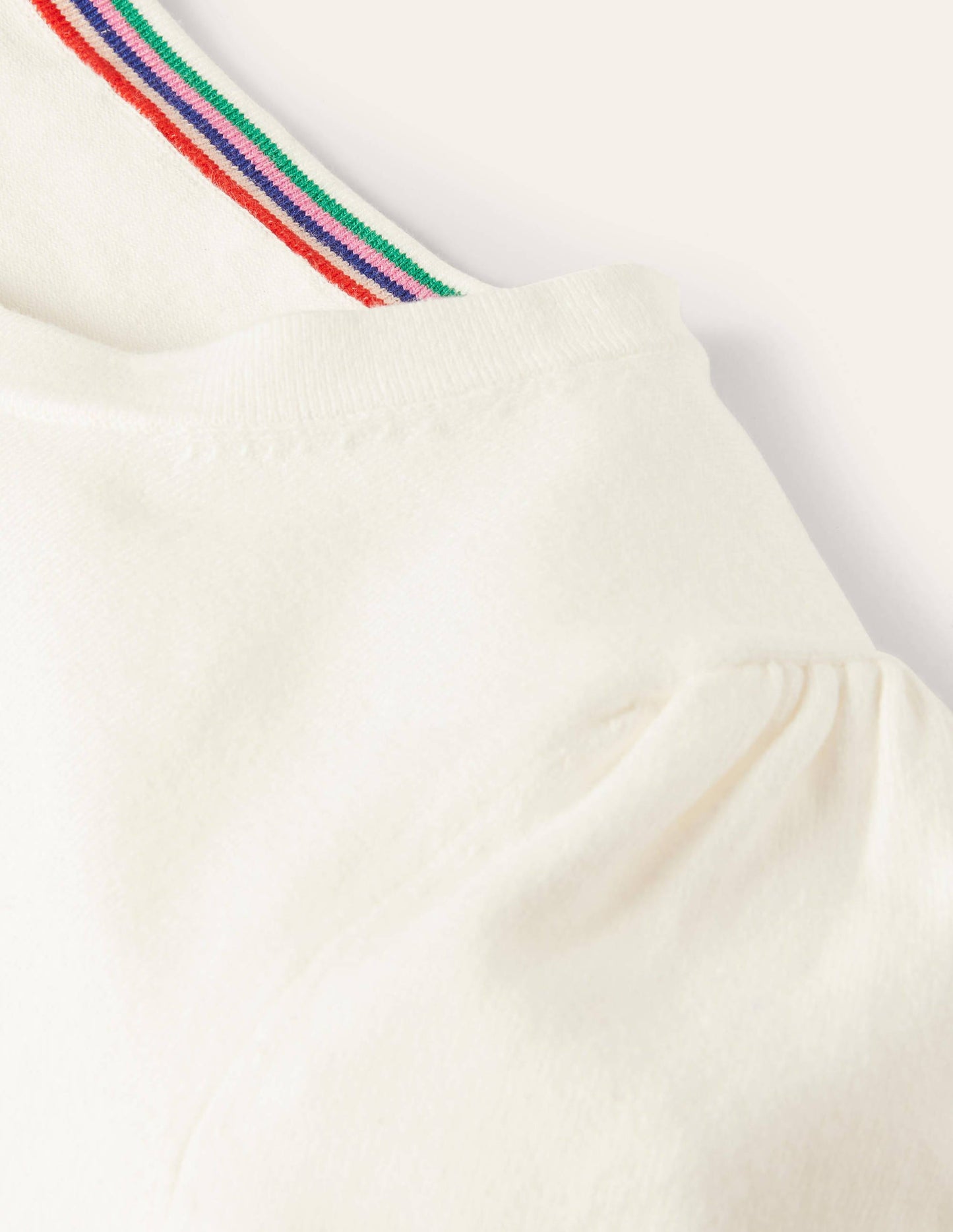 Cotton Crew Knitted Top-Ivory