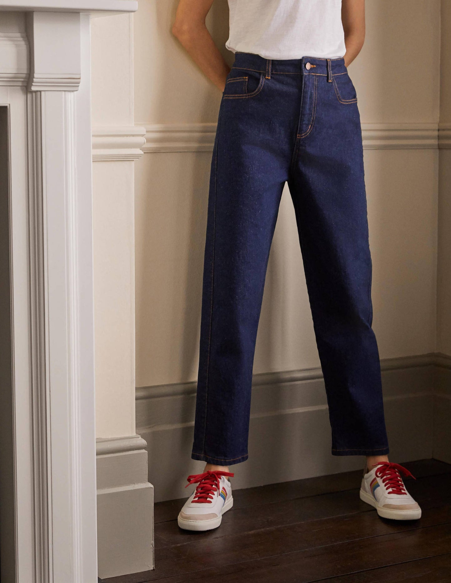 Barrel-Jeans-Indigoblau