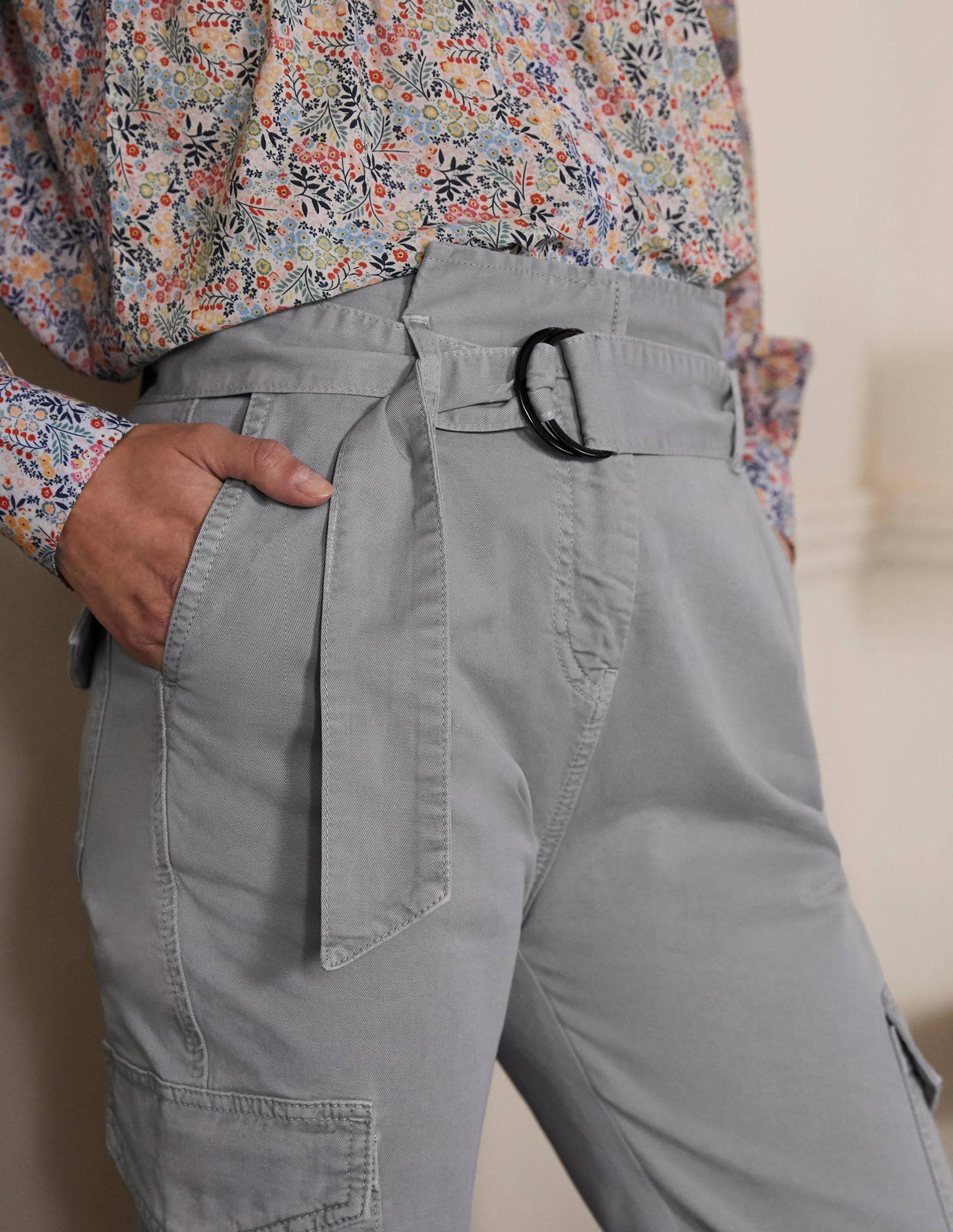 Utility-Cargohose-Kiesgrau