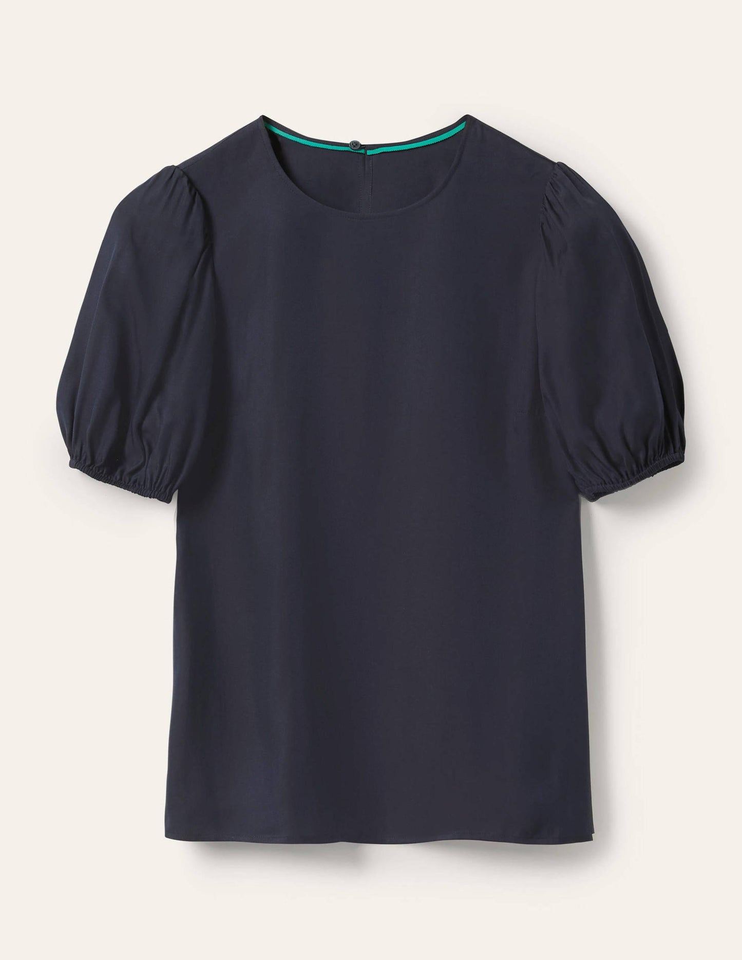 Adriana Oberteil mit Puffärmeln-Marineblau